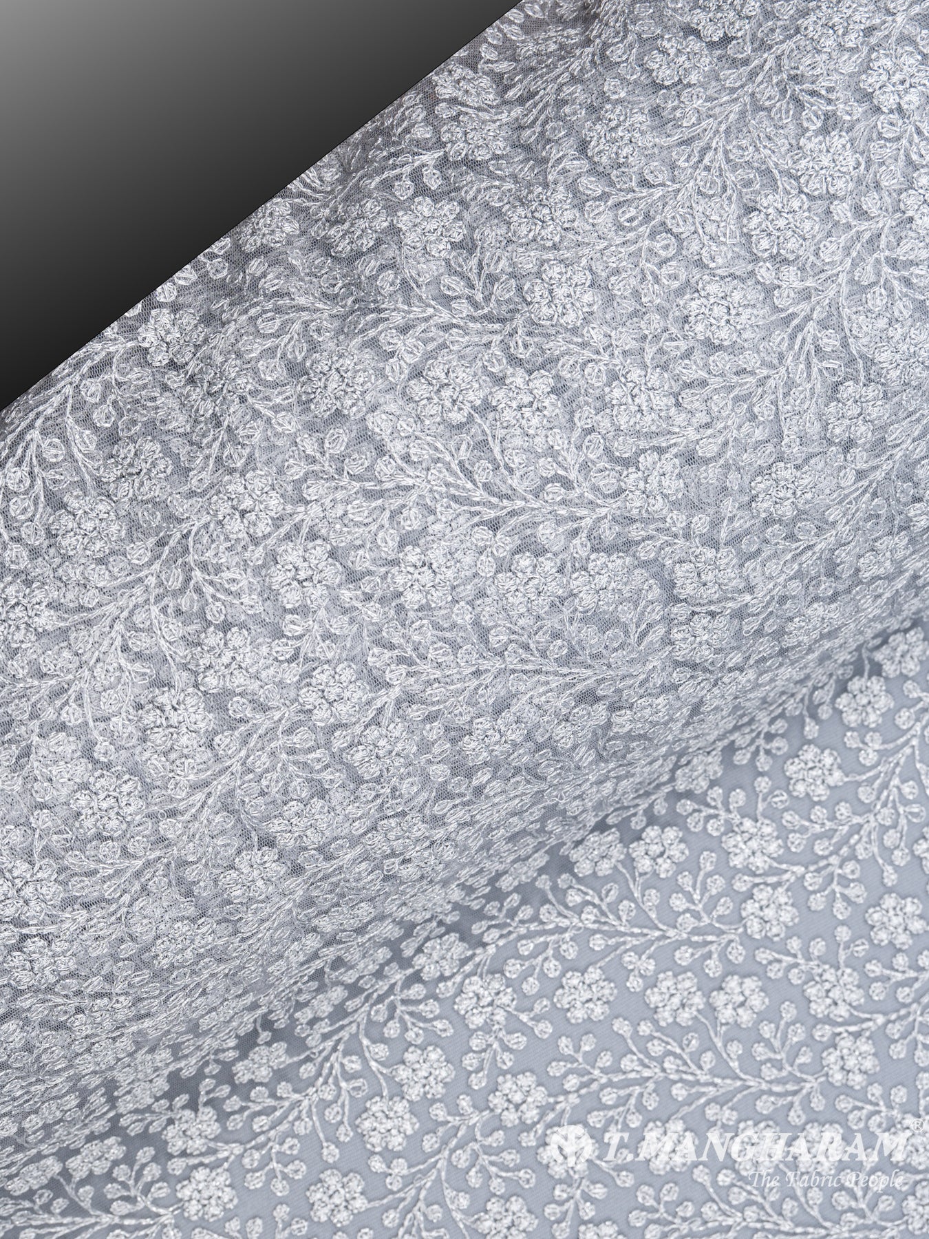 White Fancy Net Fabric - EC4830 view-2