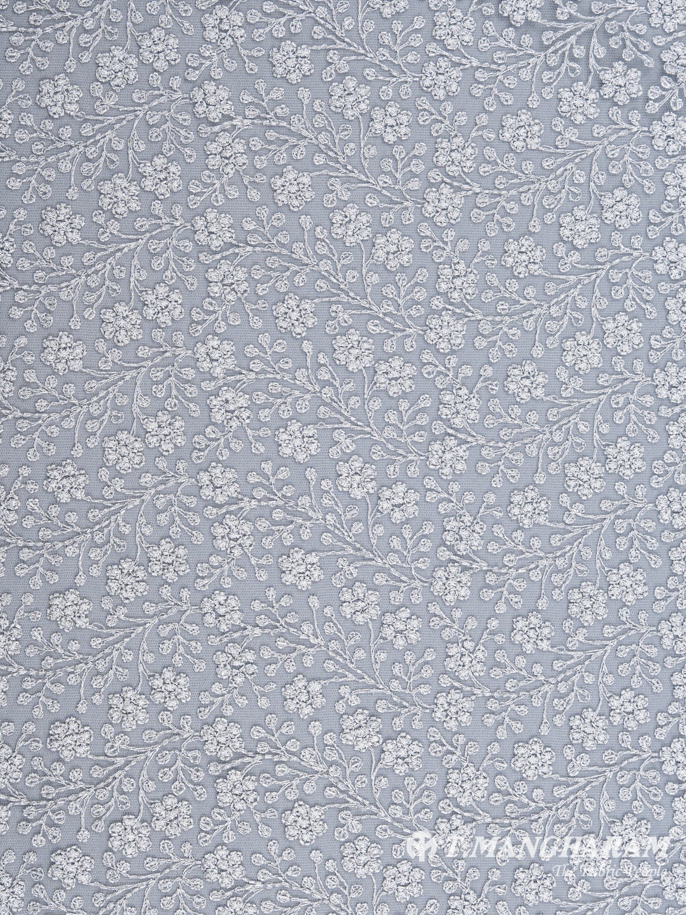 White Fancy Net Fabric - EC4830 view-3
