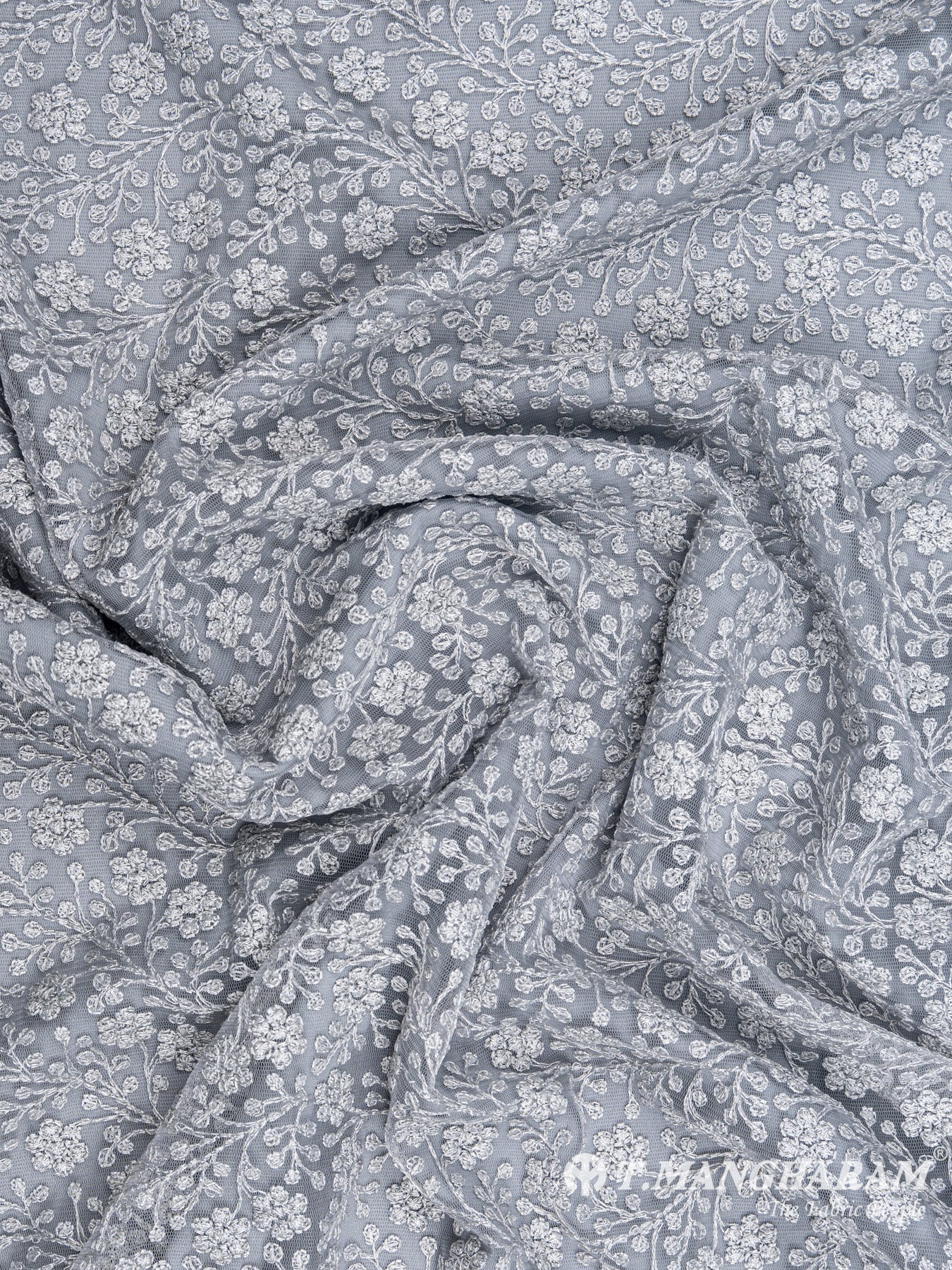 White Fancy Net Fabric - EC4830 view-4