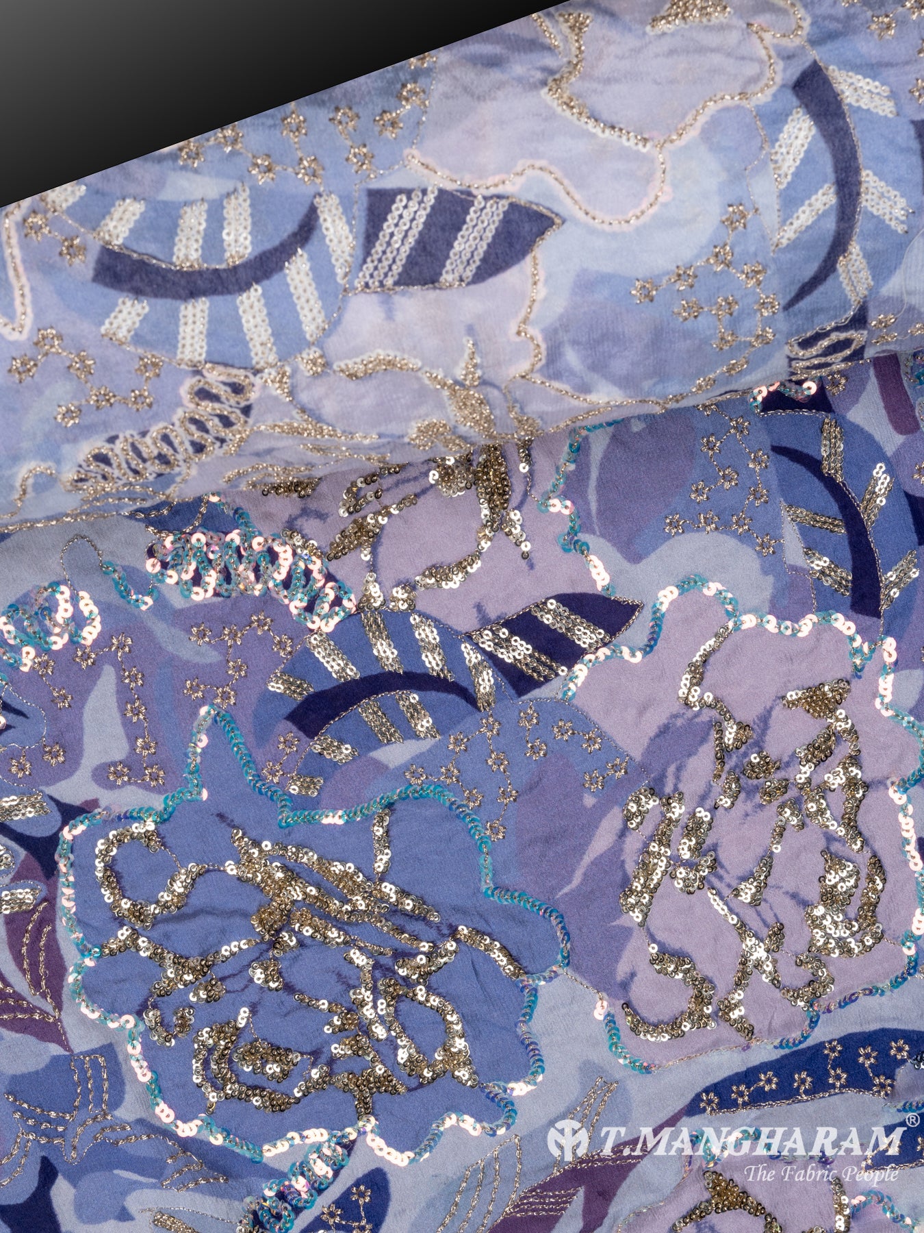 Multicolor Viscose Georgette Fabric - EC6687 view-2