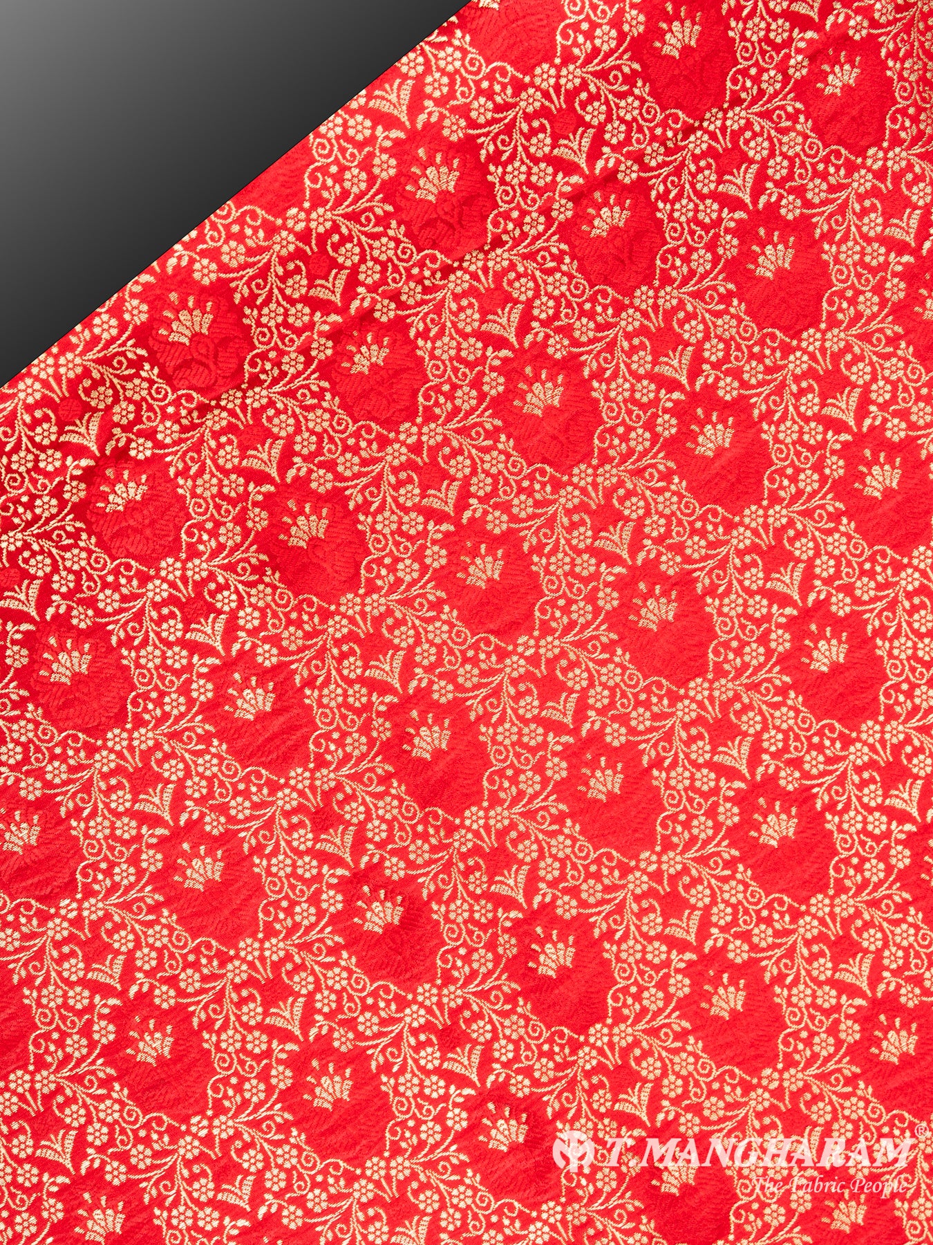 Red Banaras Fabric - EC5197 view-2