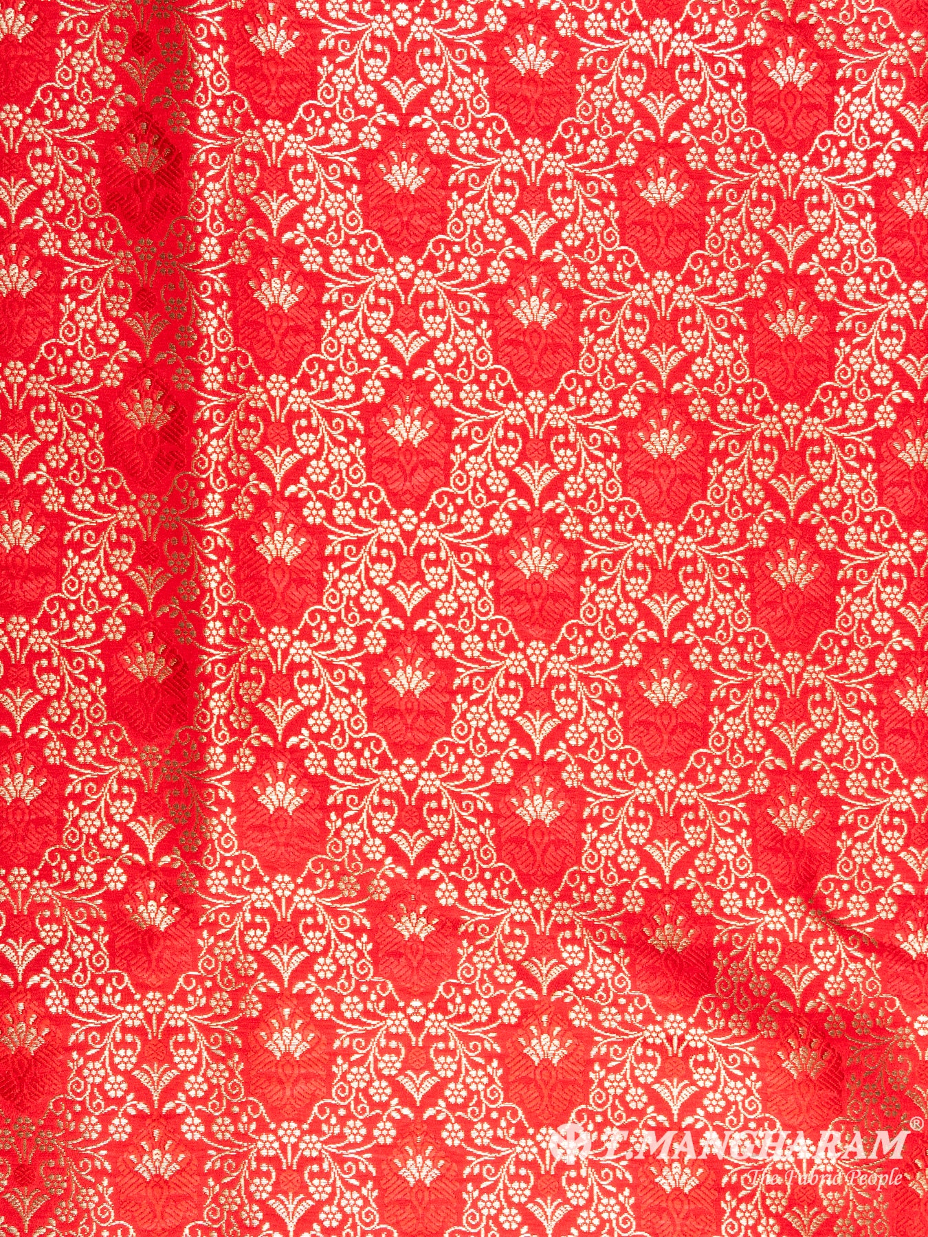 Red Banaras Fabric - EC5197 view-3