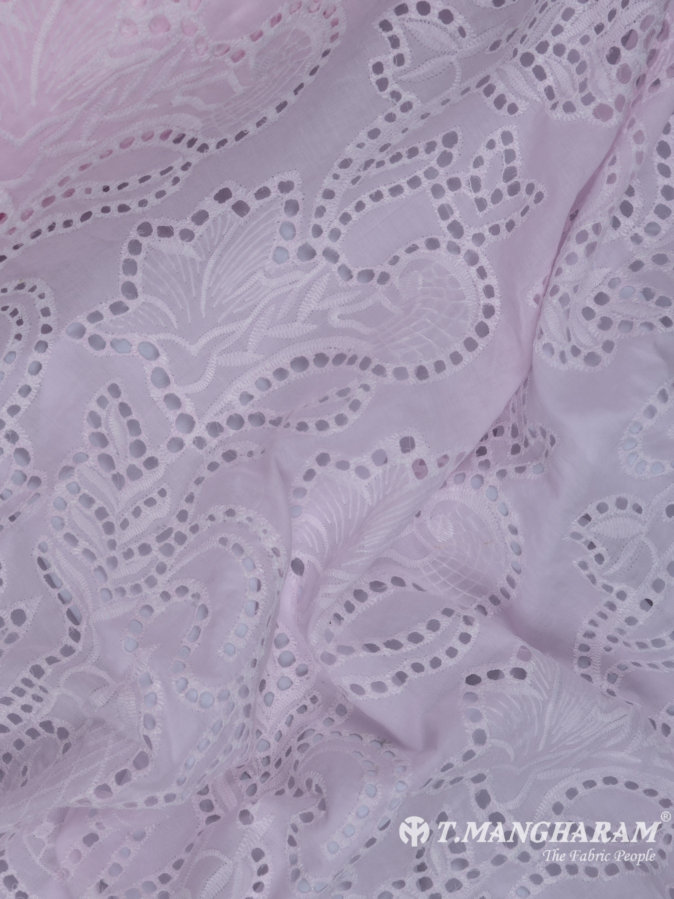 Pink Cotton Embroidery Fabric - EC6745 view-2