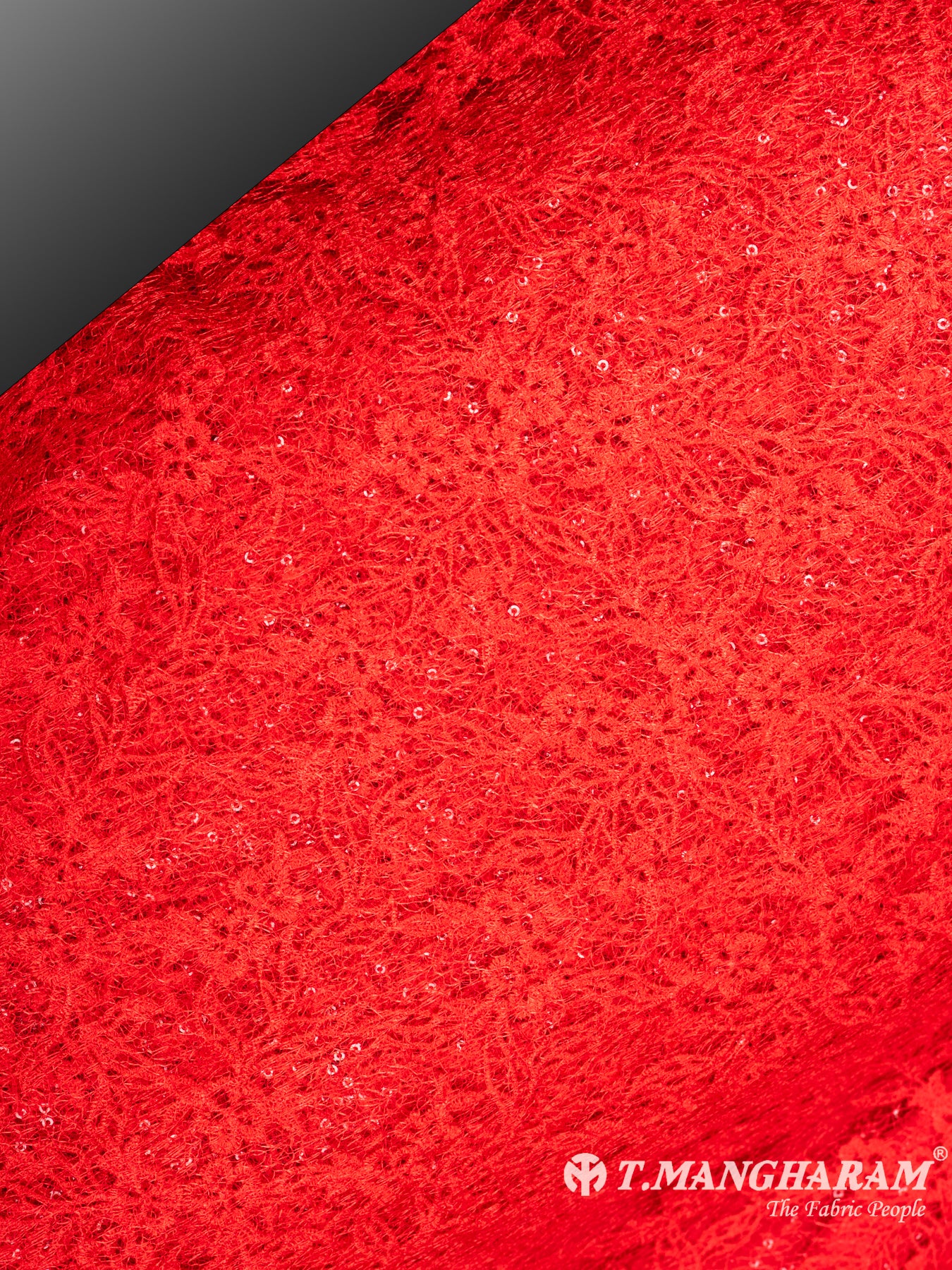Red Fancy Net Fabric - EB4362 view-2