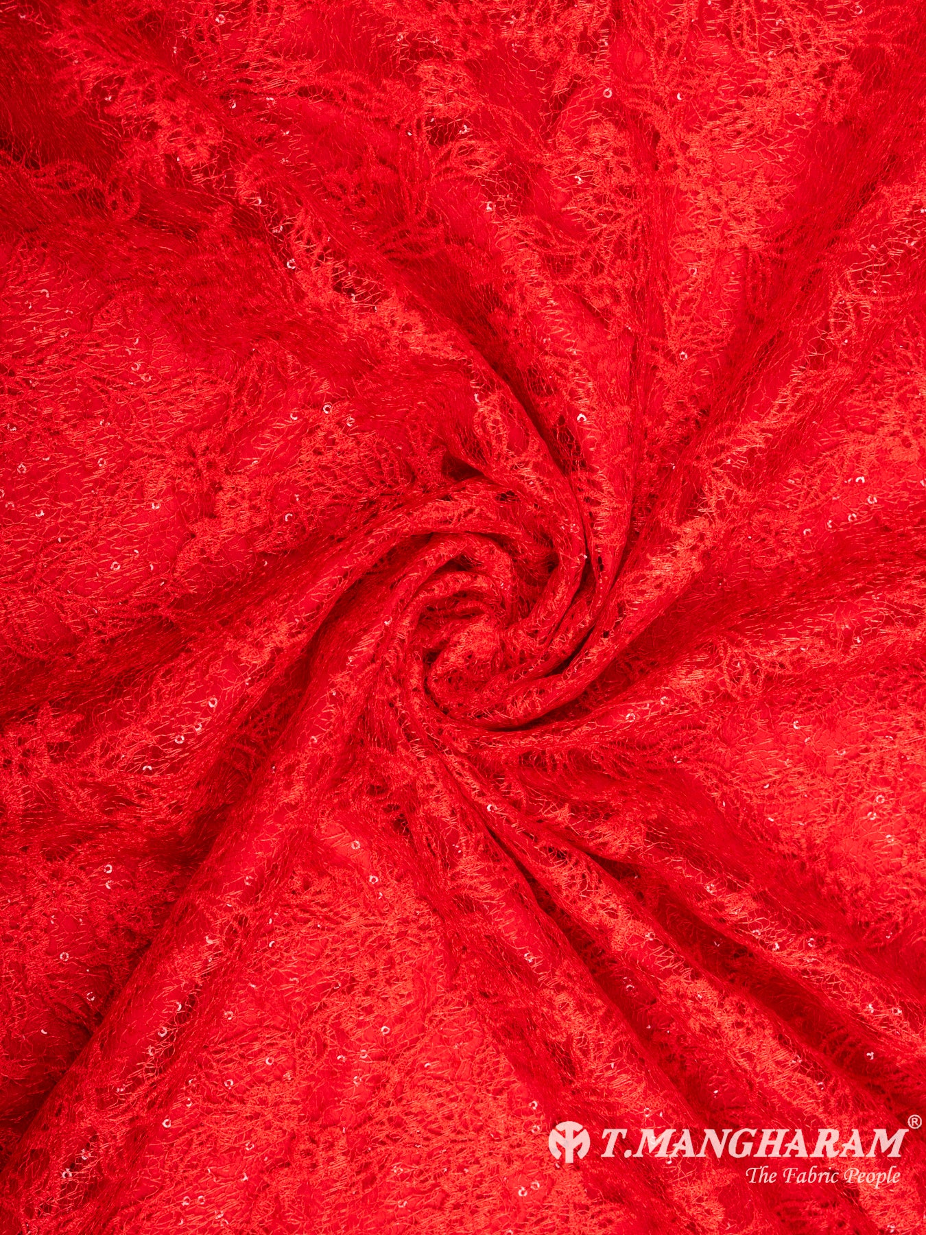 Red Fancy Net Fabric - EB4362 view-1