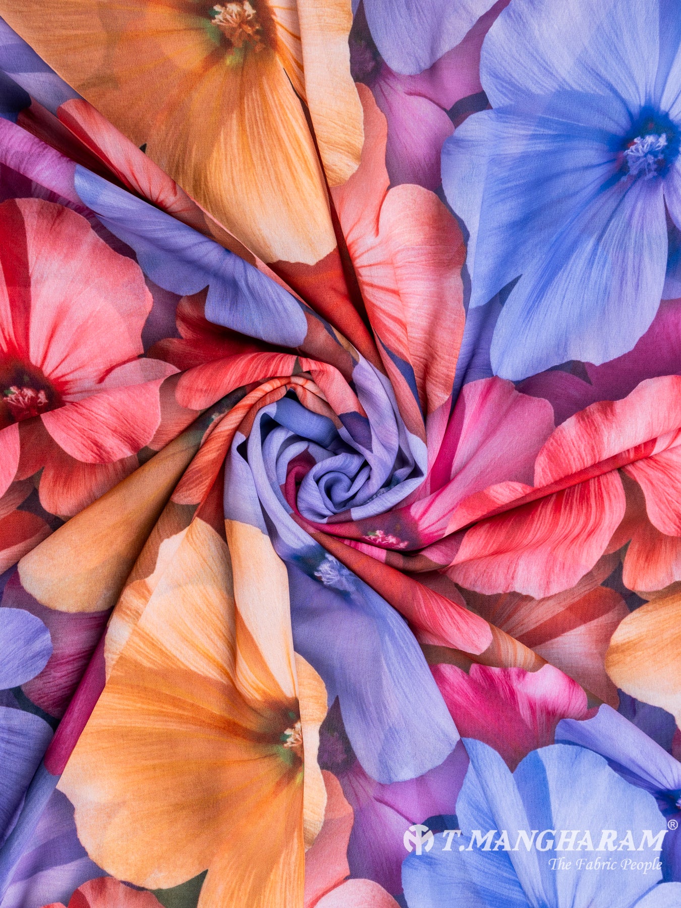 Multicolor Georgette Fabric - EC7077 view-1