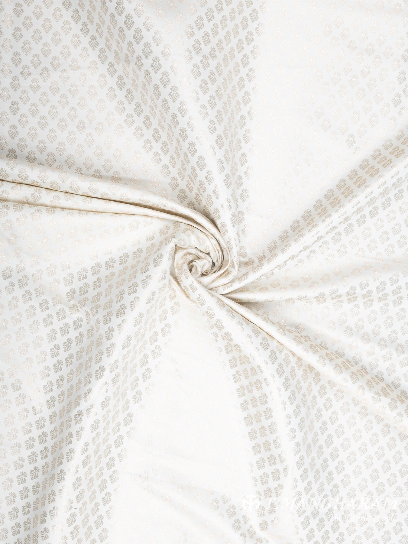 White Banaras Fabric - EC5242