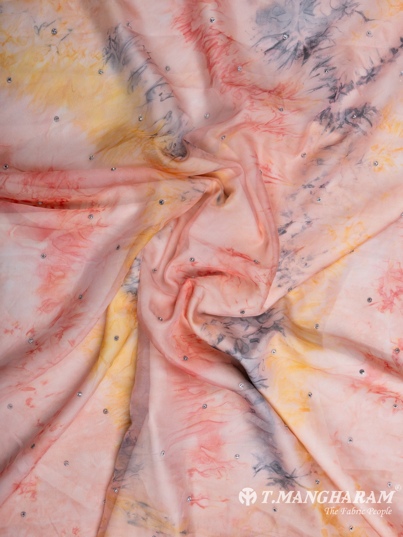 Multicolor Organza Tissue Fabric - EA1868 view-4