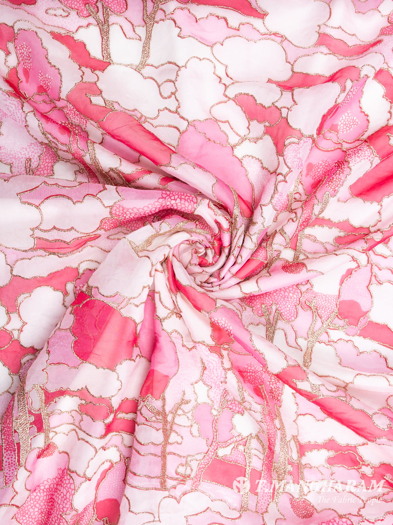 Pink Organza Tissue Fabric - EC5179 view-1