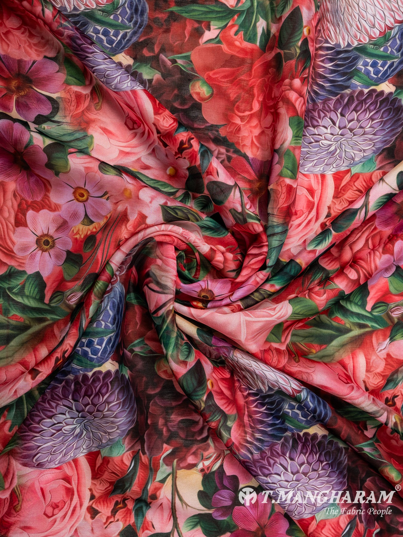 Multicolor Organza Tissue Fabric - EC7039 view-1