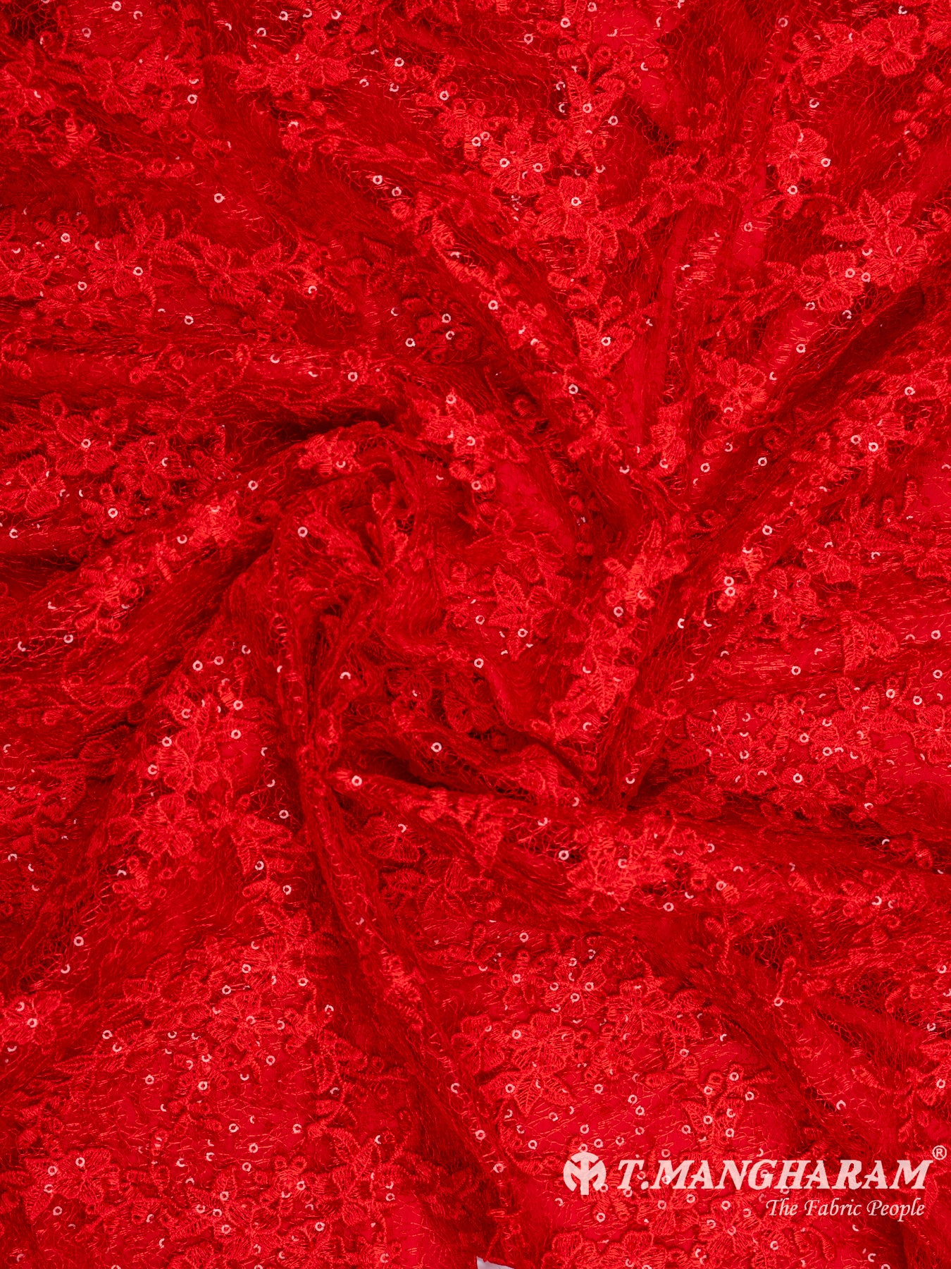 Red Fancy Net Fabric - EB4361 view-1