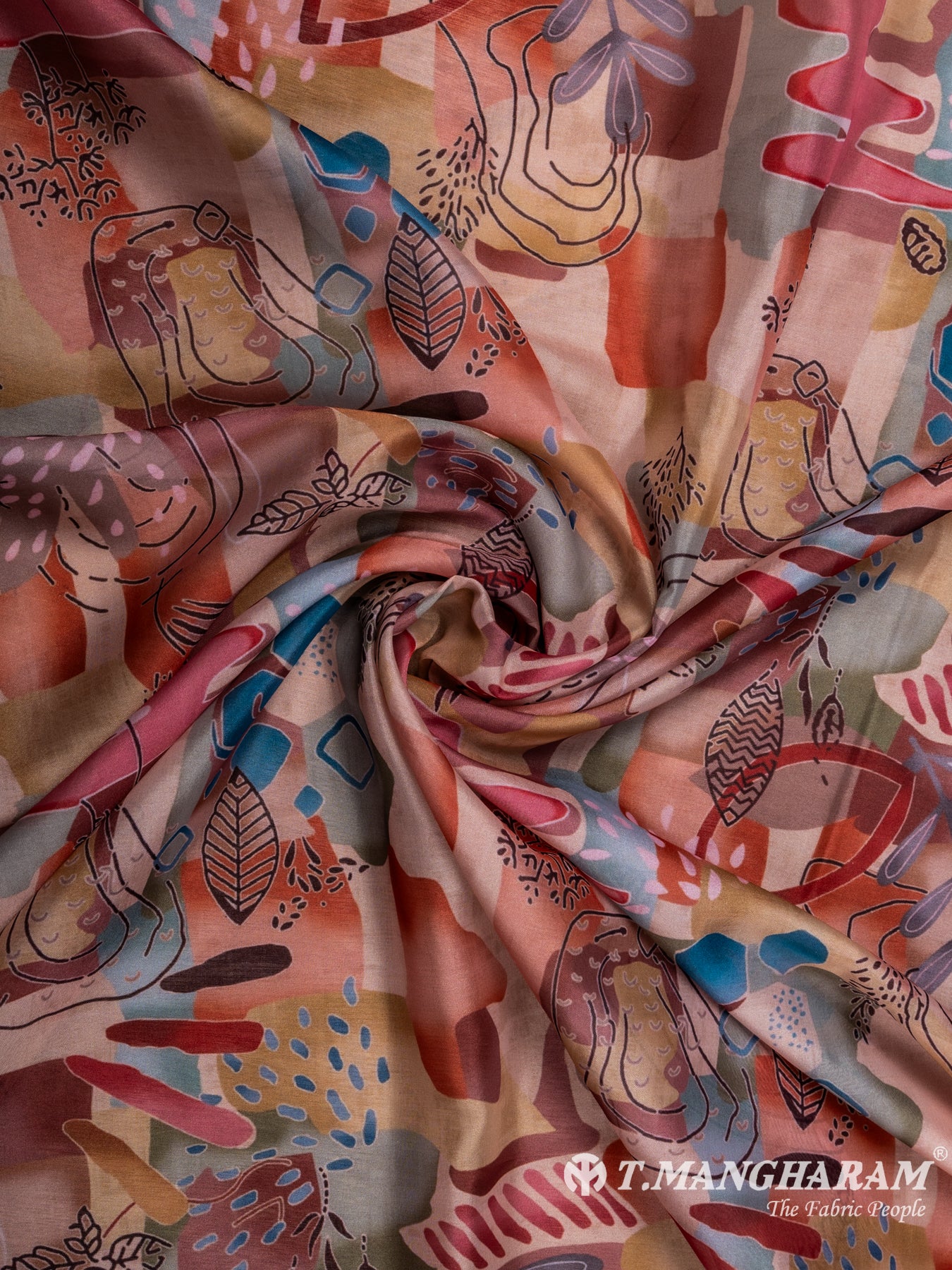 Multicolor Tissue Organza Fabric - EC7094 view-1