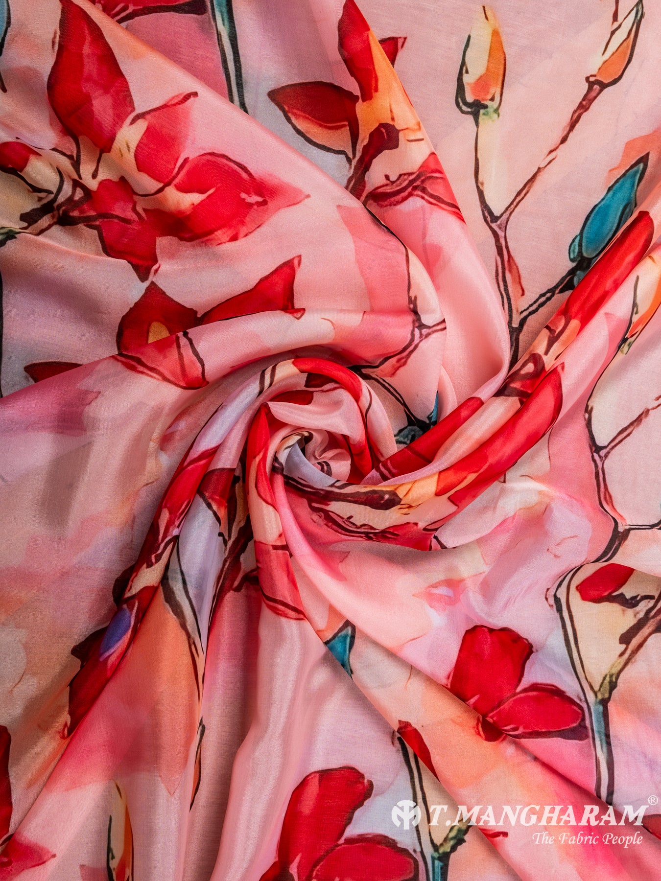 Pink Organza Tissue Fabric - EC7043 view-1