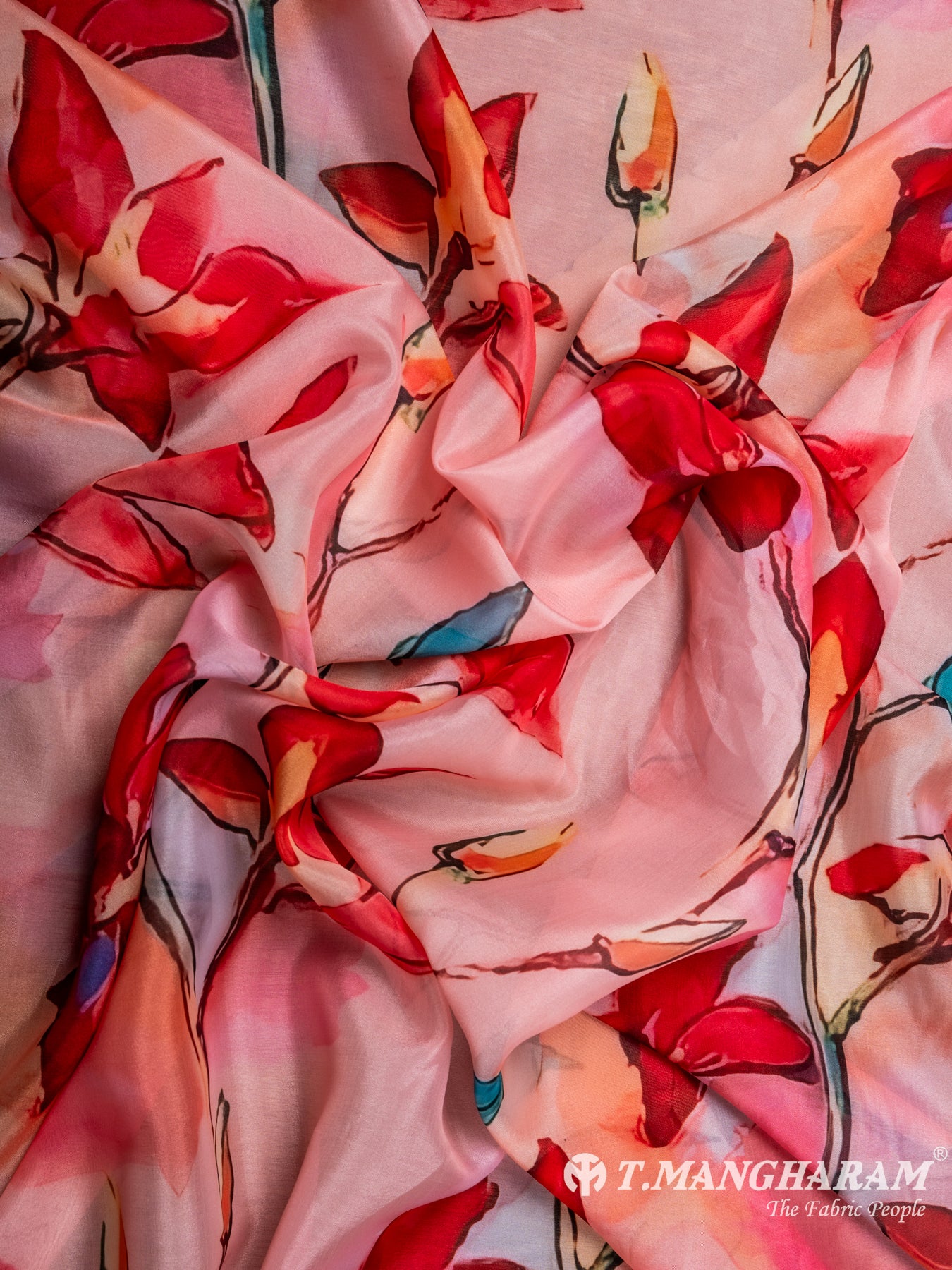Pink Organza Tissue Fabric - EC7043 view-4