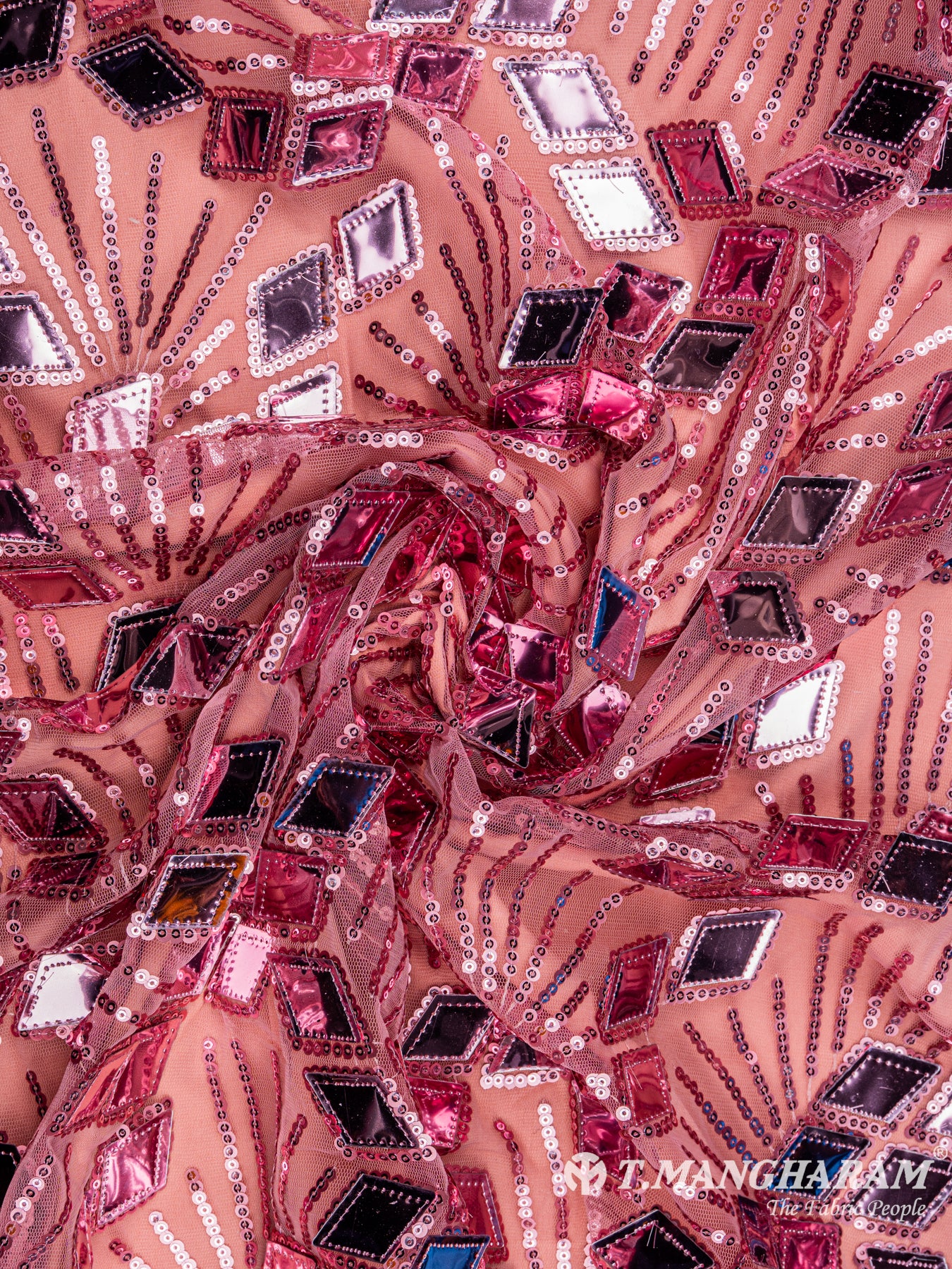 Pink Fancy Net Fabric - EB4193 view-1