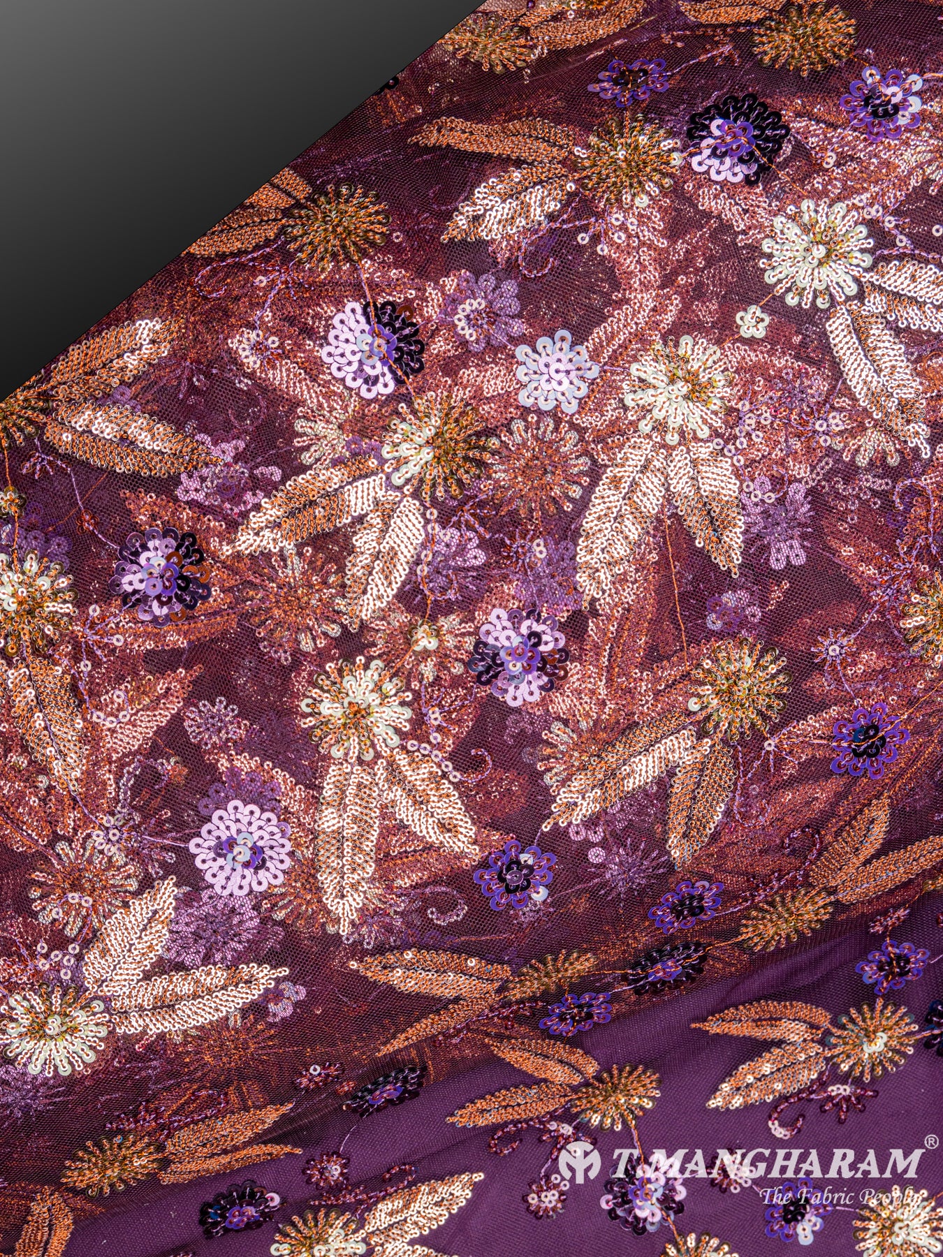 Purple Fancy Net Fabric - EB4332 view-2