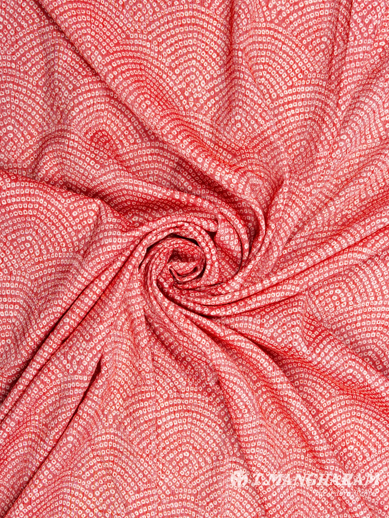 Peach Rayon Cotton Fabric - EC5356 view-1