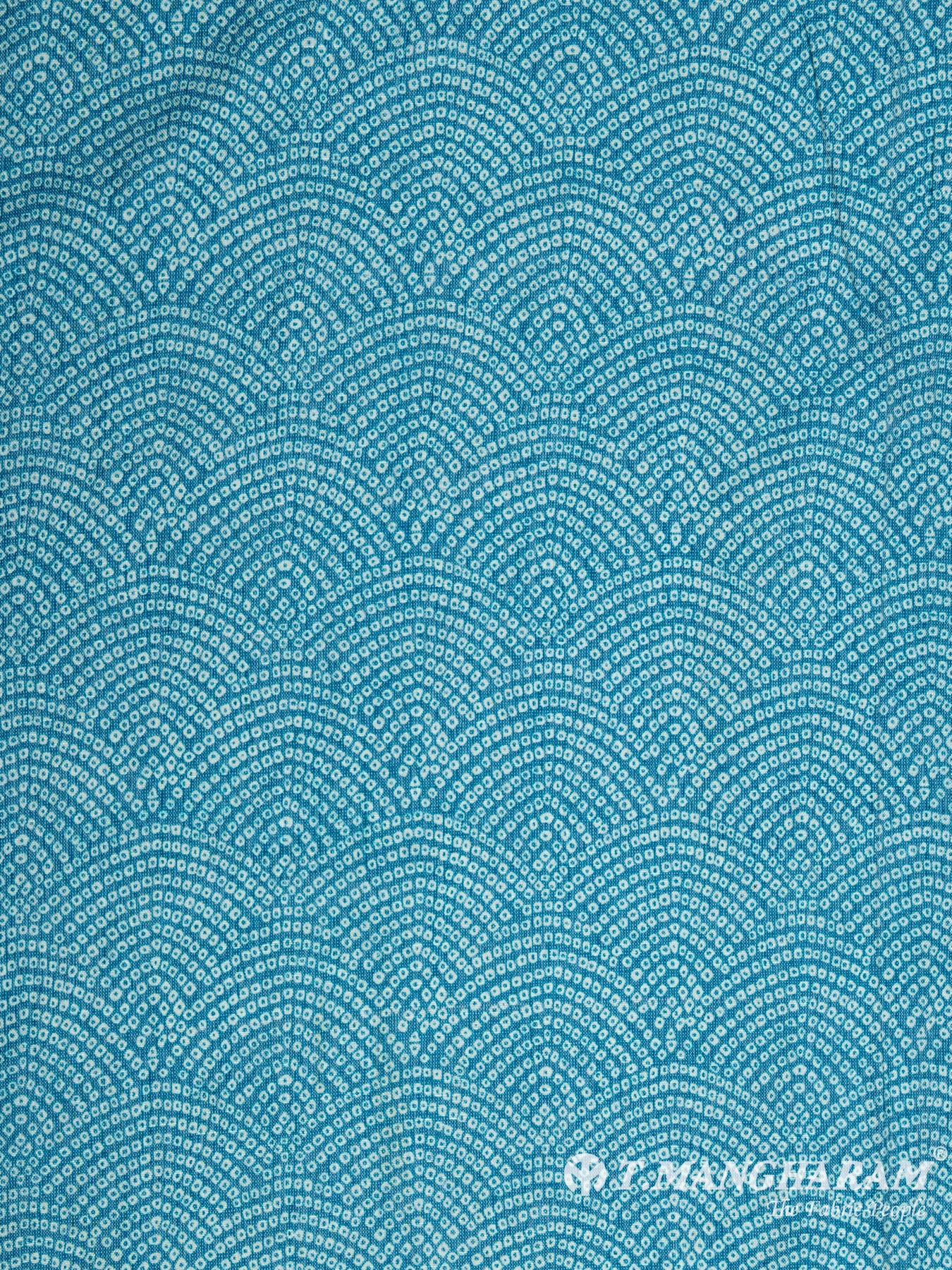 Blue Rayon Cotton Fabric - EC5355 view-3