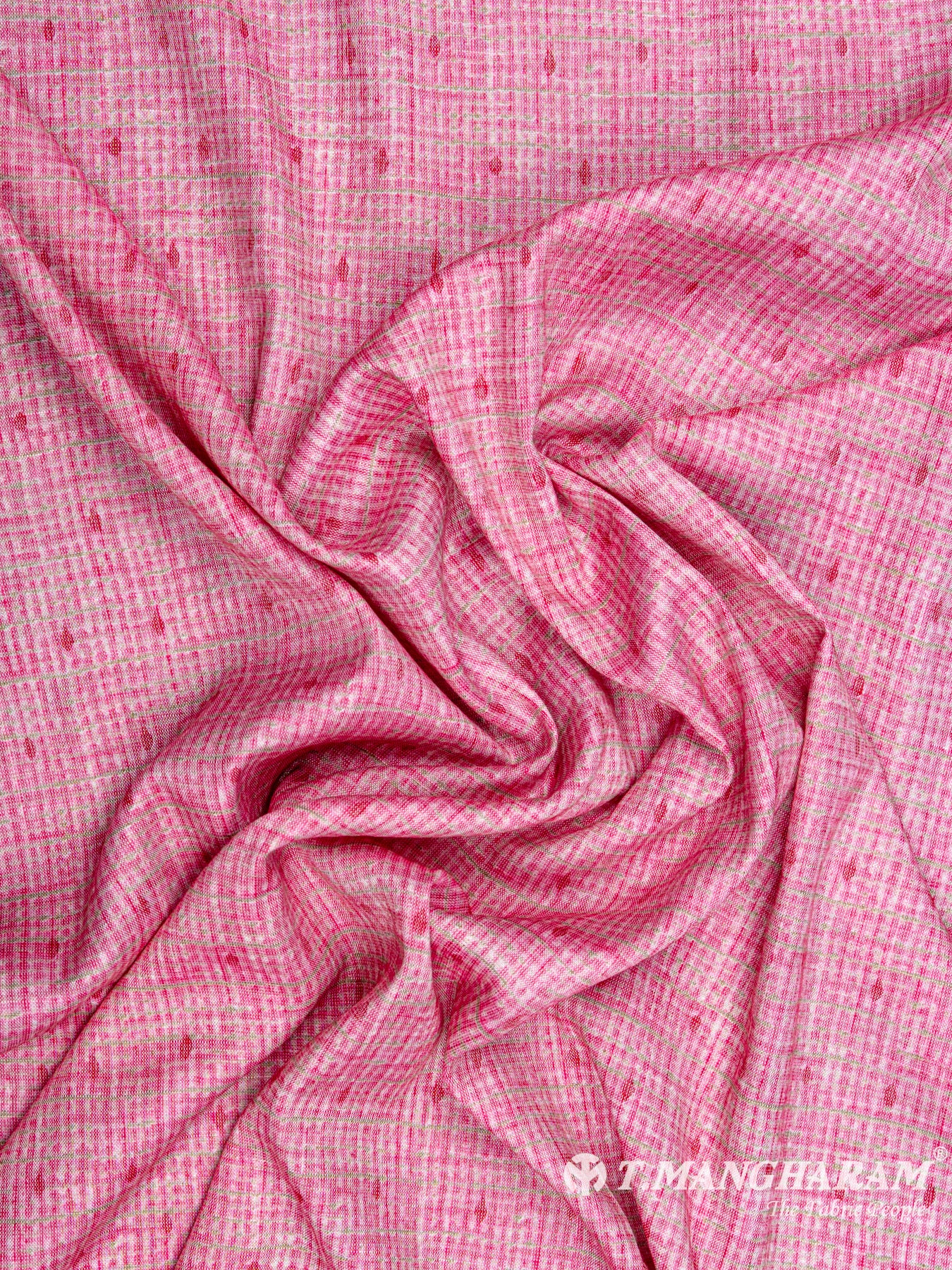 Pink Rayon Cotton Fabric - EC5354 view-4