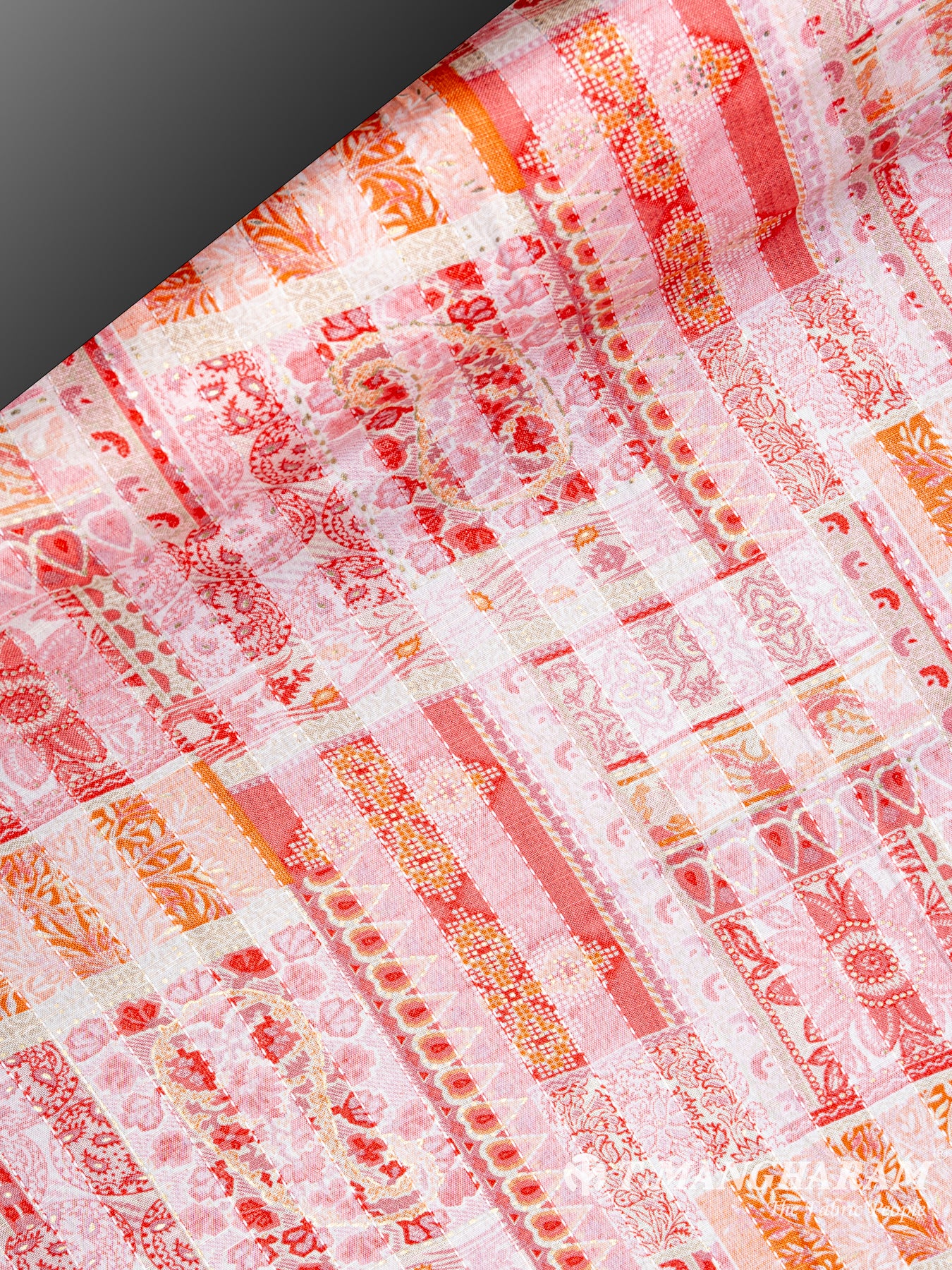 Pink Rayon Cotton Fabric - EC5348 view-2