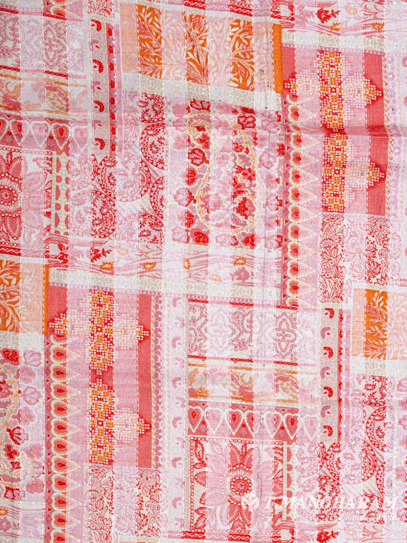 Pink Rayon Cotton Fabric - EC5348 view-3
