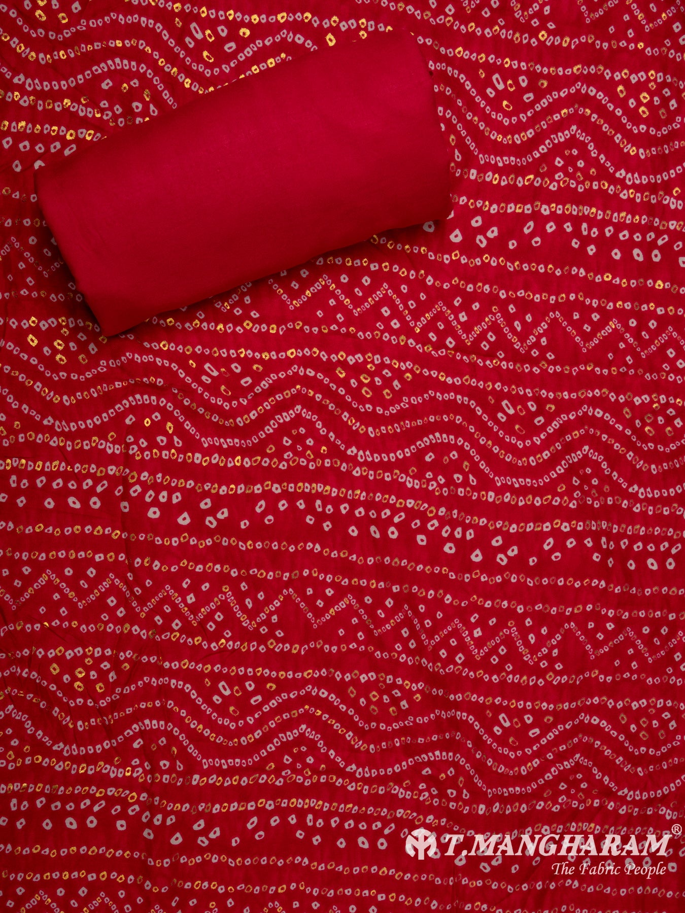 Maroon Rayon Chudidhar Fabric Set - EH1414 view-3
