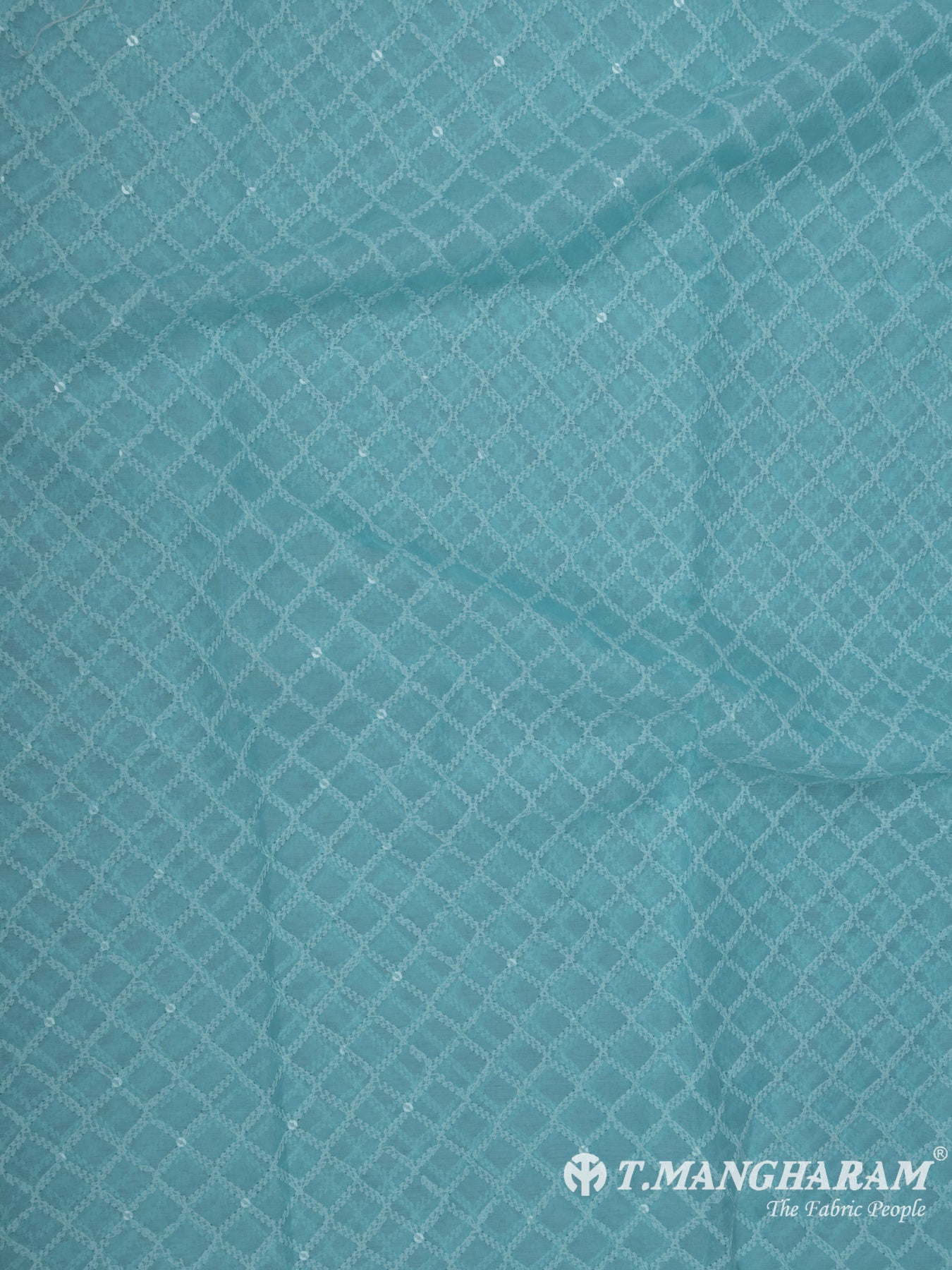 Green Georgette Chudidhar Fabric Set - EG1583 view-4
