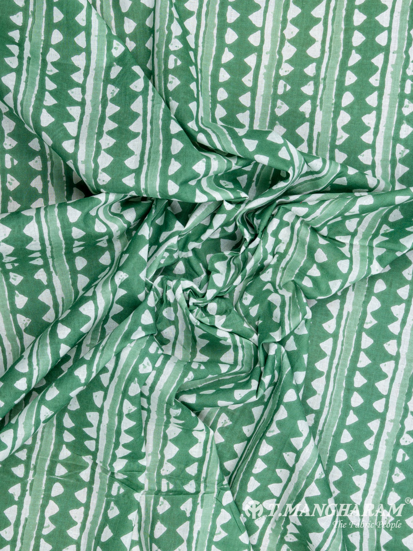 Green Cotton Fabric - EC5305 view-4