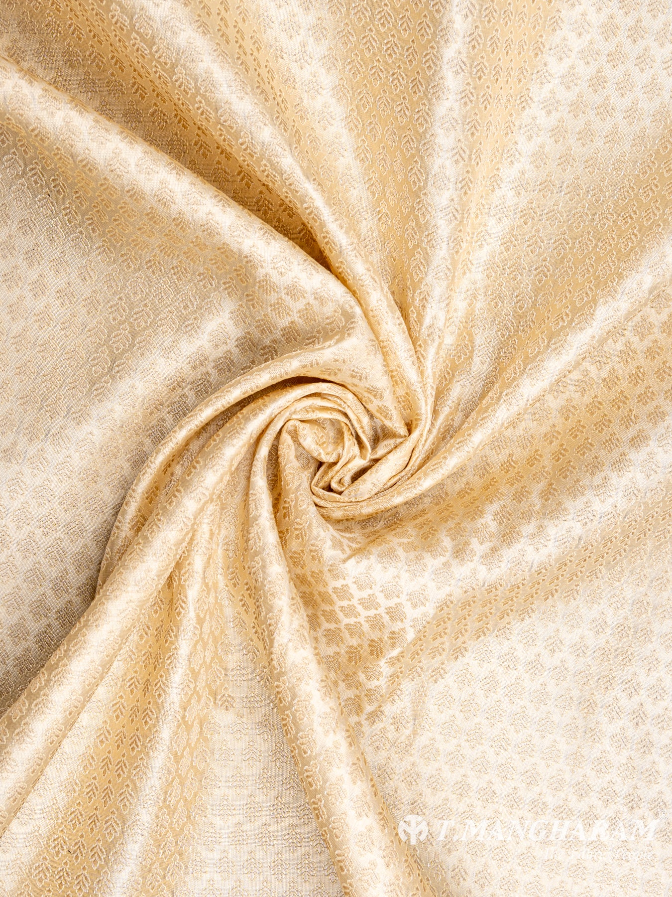 Cream Semi Banaras Fabric - EC5334 view-1