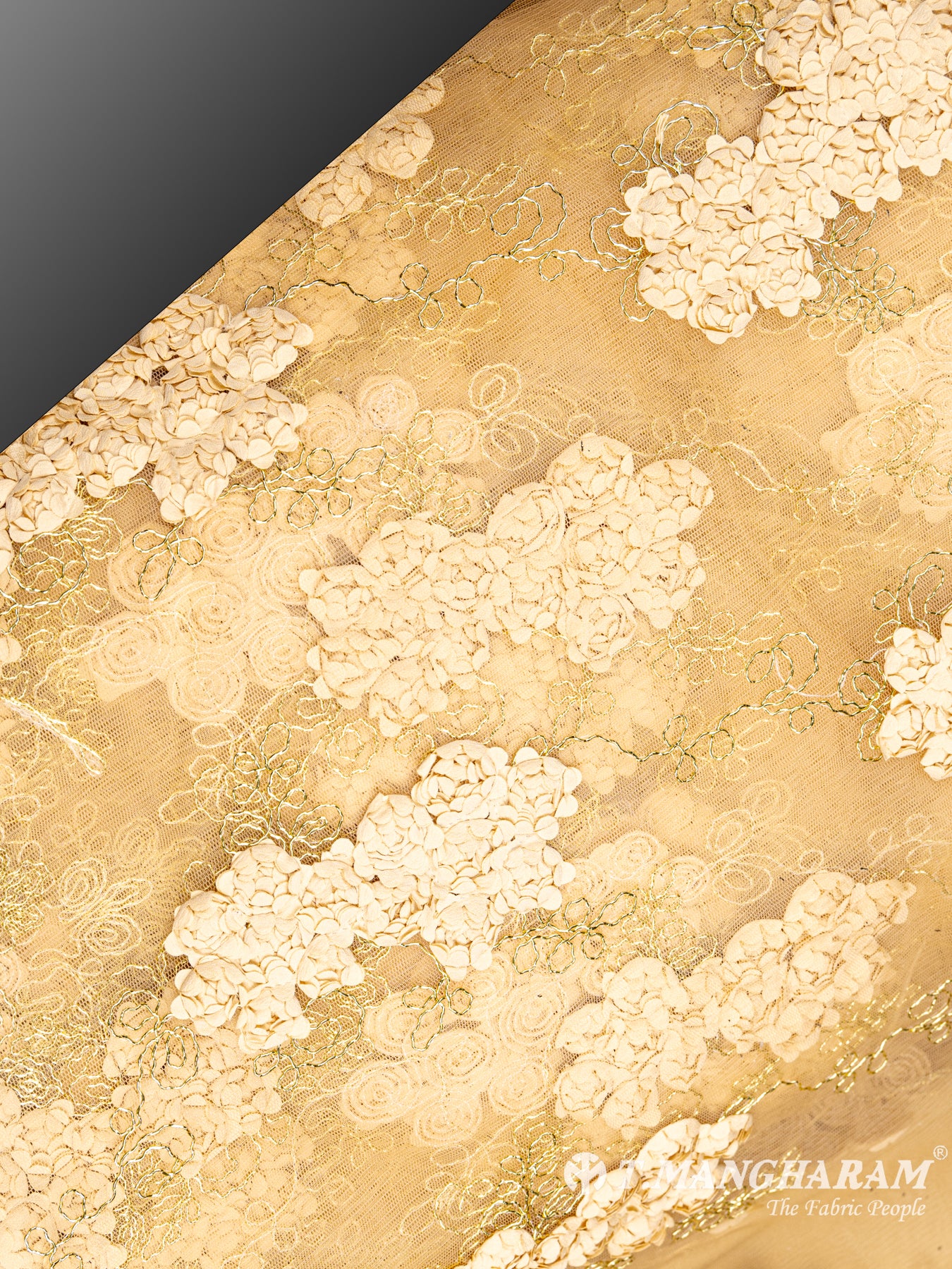 Gold Fancy Net Fabric - EC5272 view-2