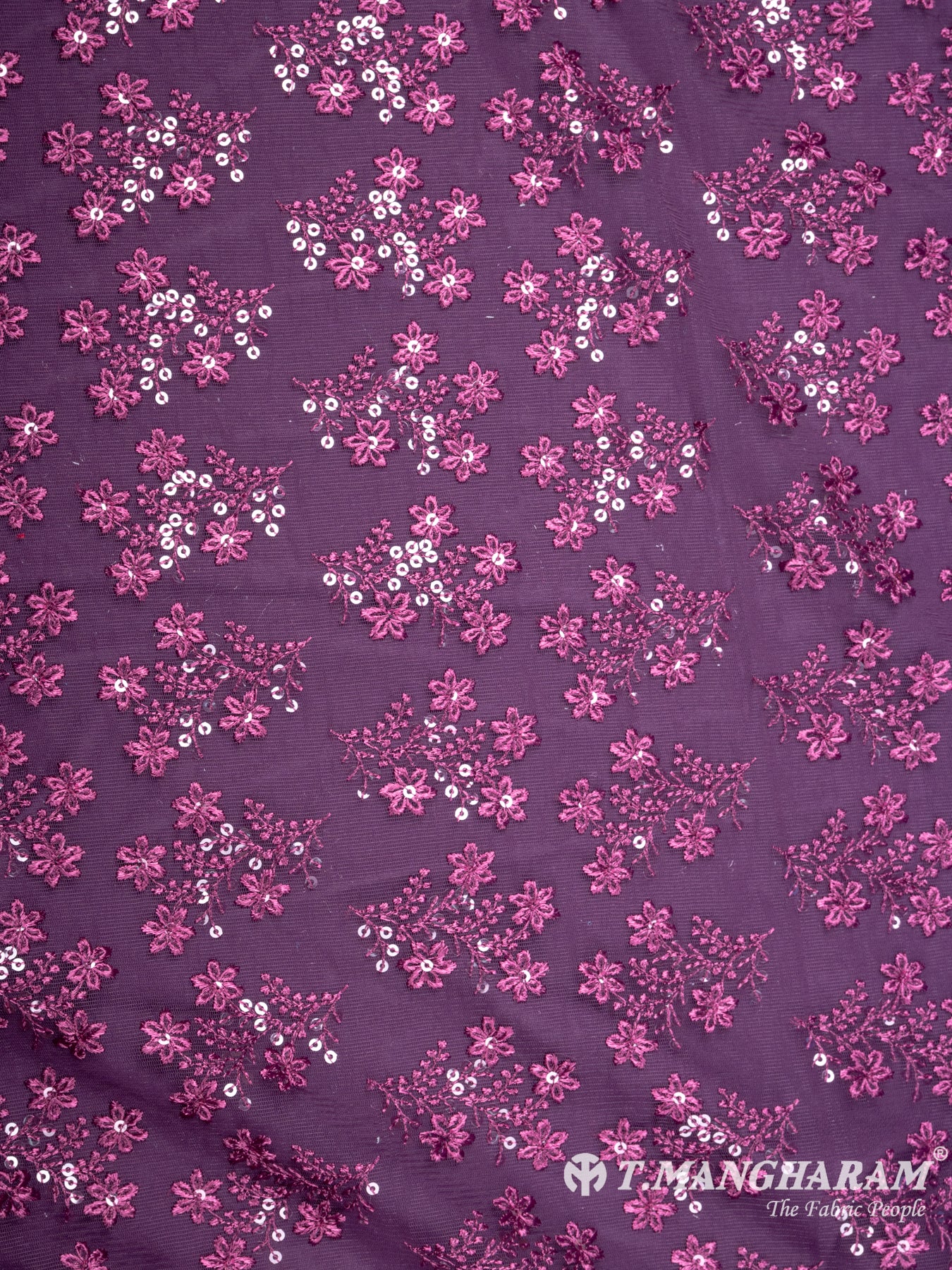 Purple Fancy Net Fabric - EA2246 view-3