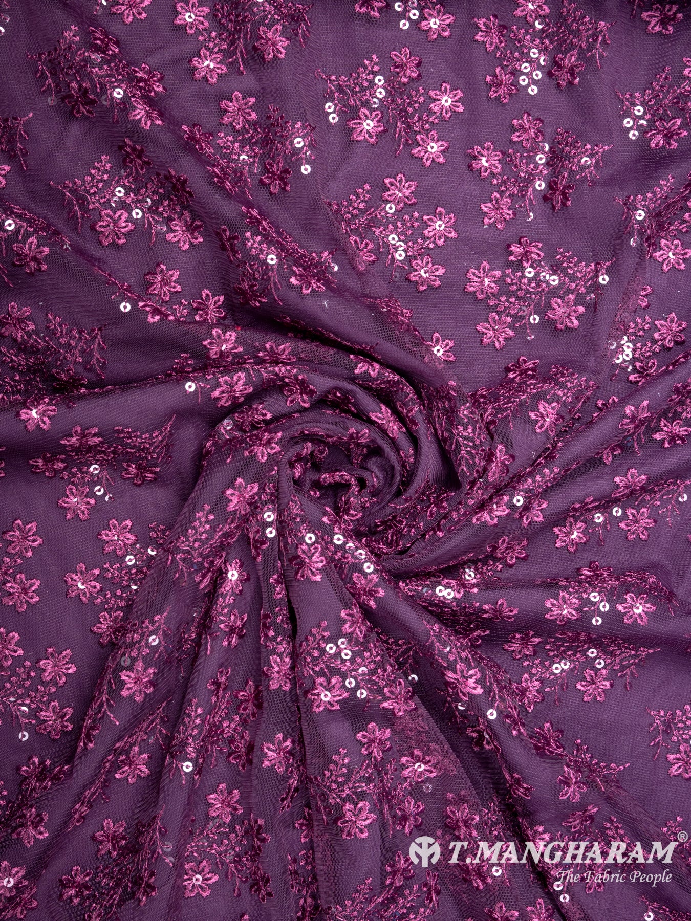 Purple Fancy Net Fabric - EA2246 view-1