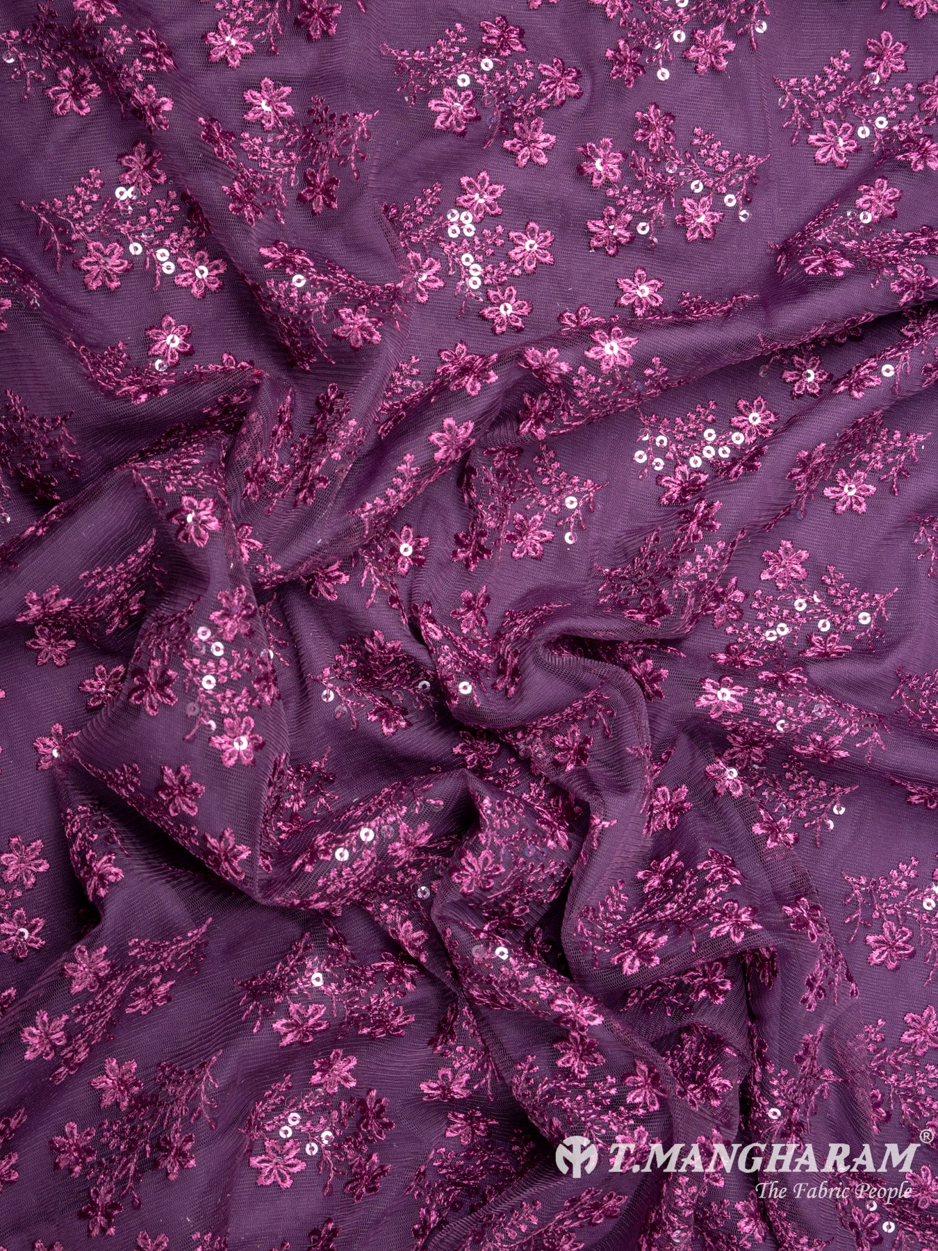 Purple Fancy Net Fabric - EA2246 view-4