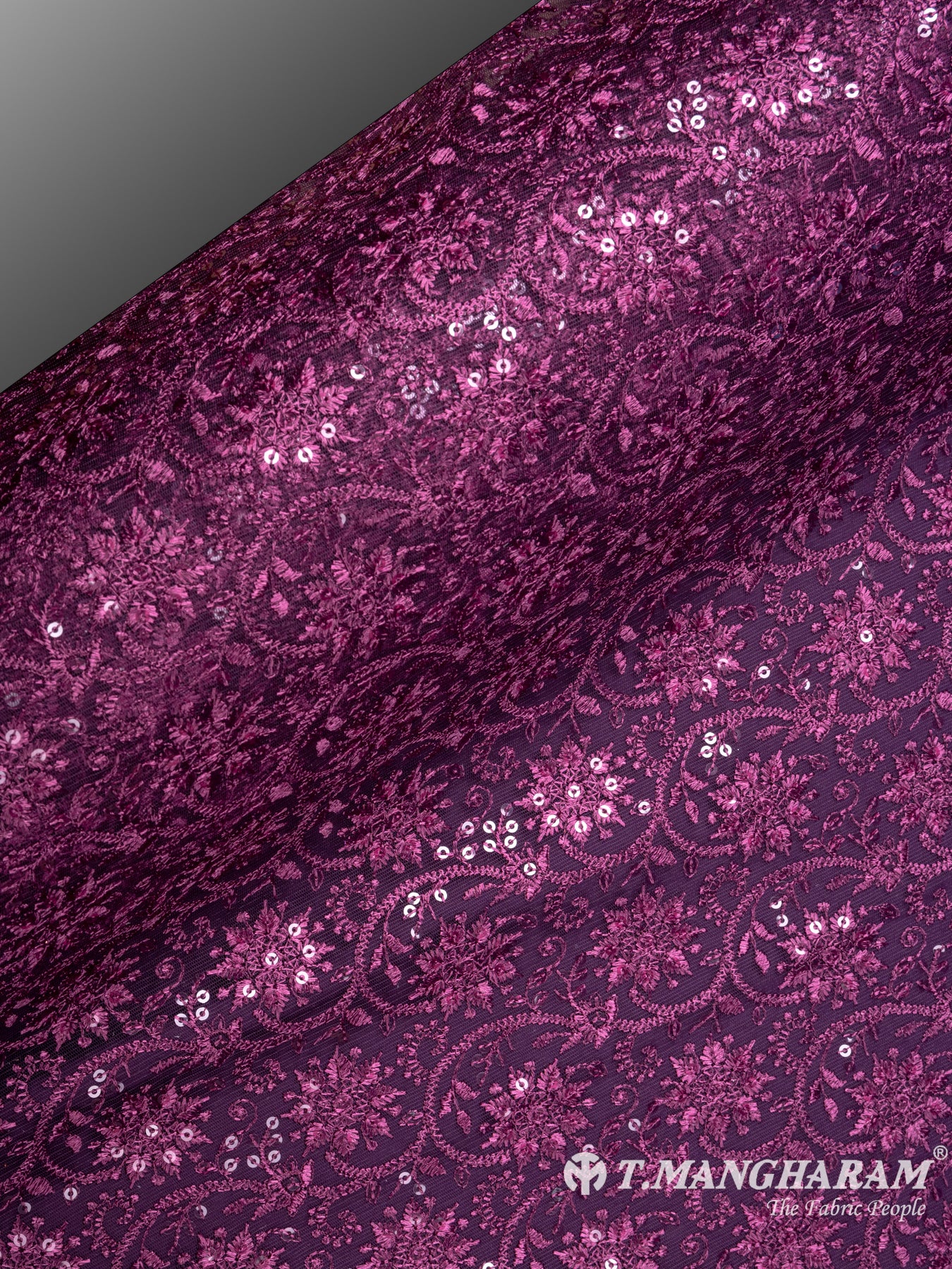 Purple Fancy Net Fabric - EB5084 view-2