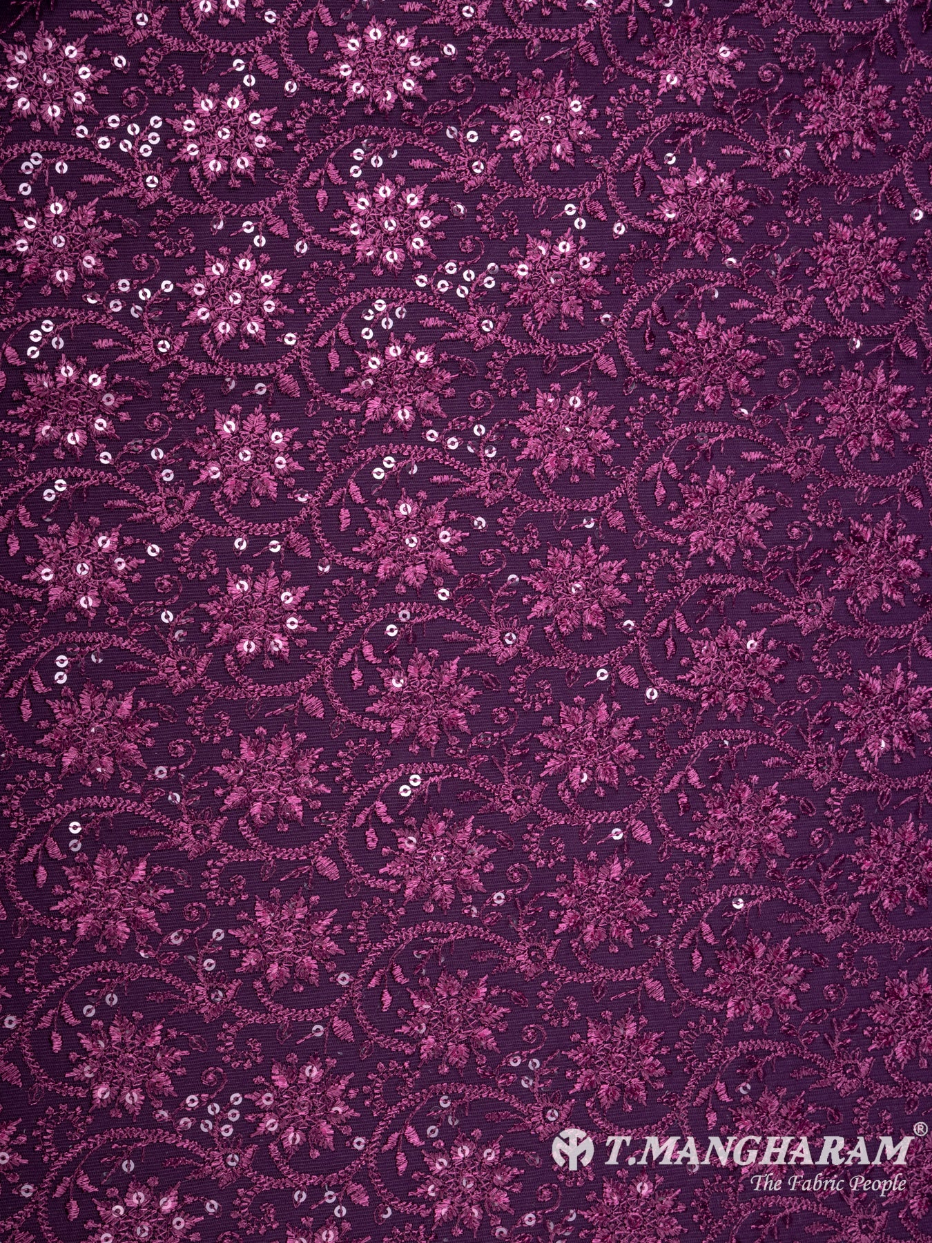 Purple Fancy Net Fabric - EB5084 view-3