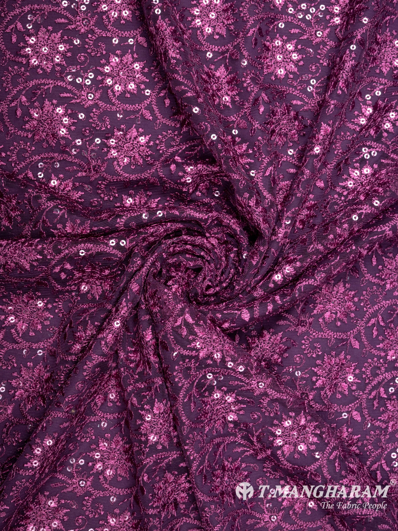 Purple Fancy Net Fabric - EB5084 view-1