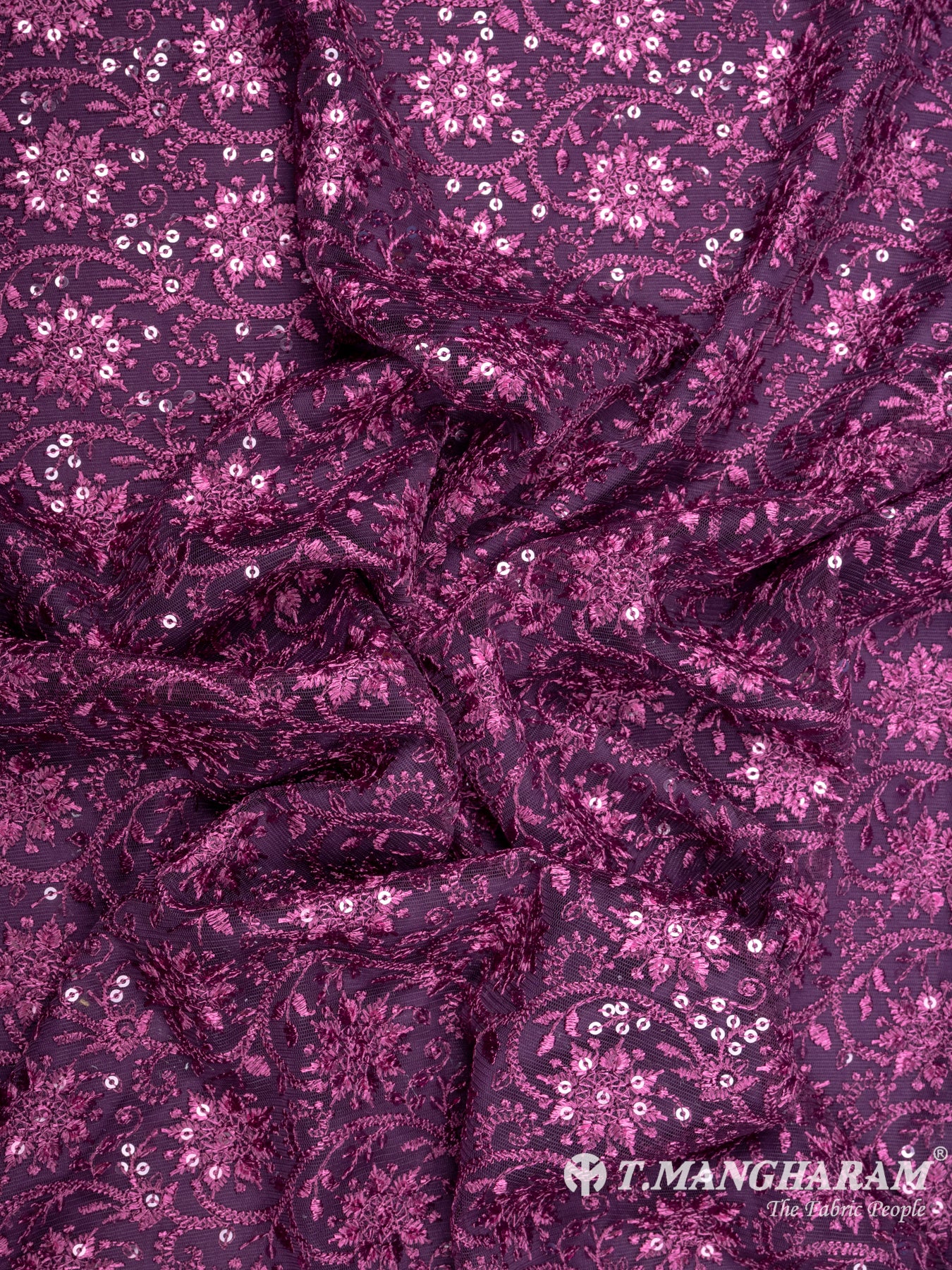 Purple Fancy Net Fabric - EB5084 view-4