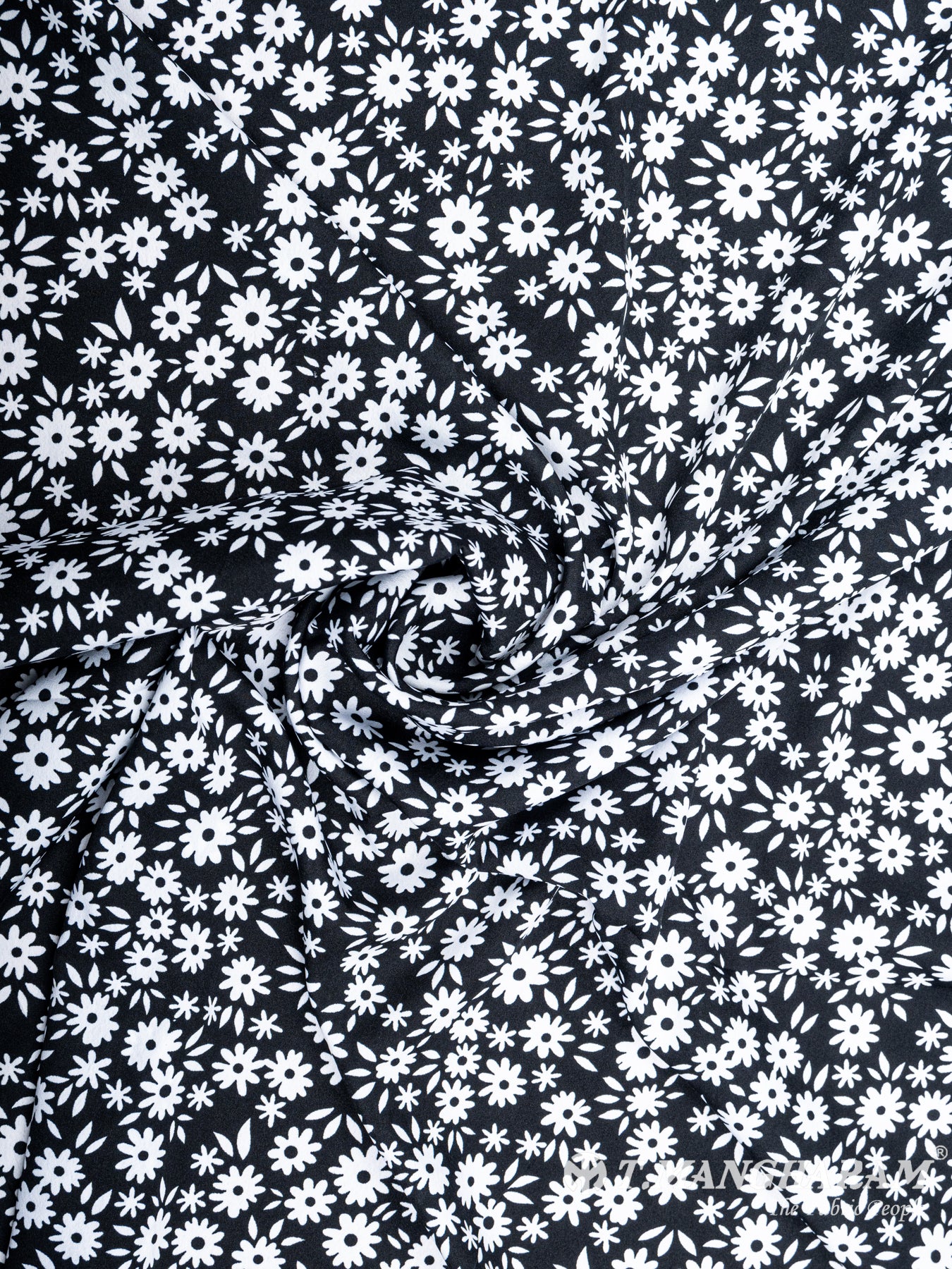 Black Crepe Fabric - EC5566 view-1