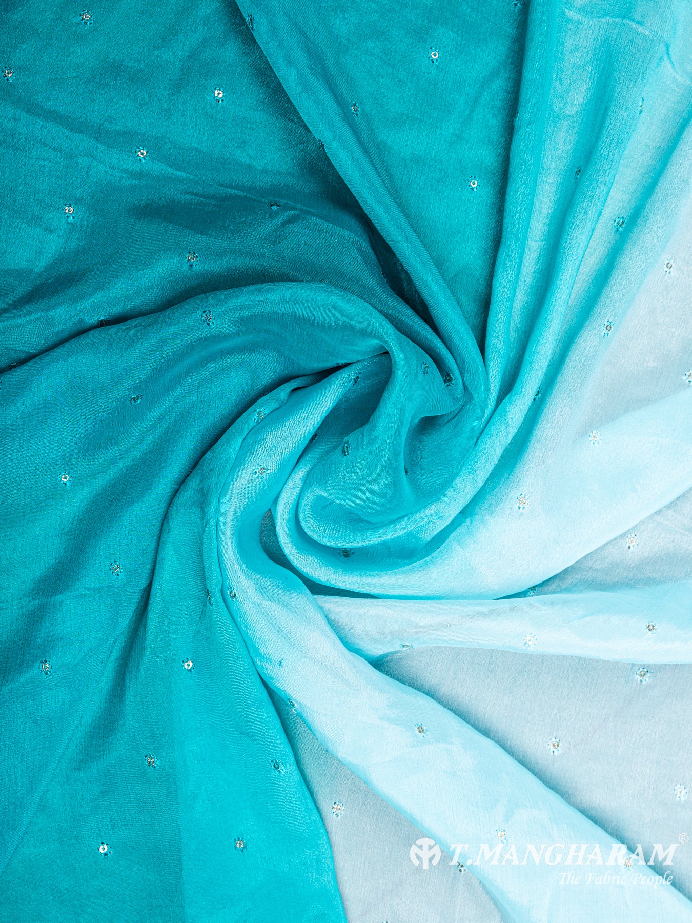 Multicolor Chinon Silk Fabric- EC5444 view-1