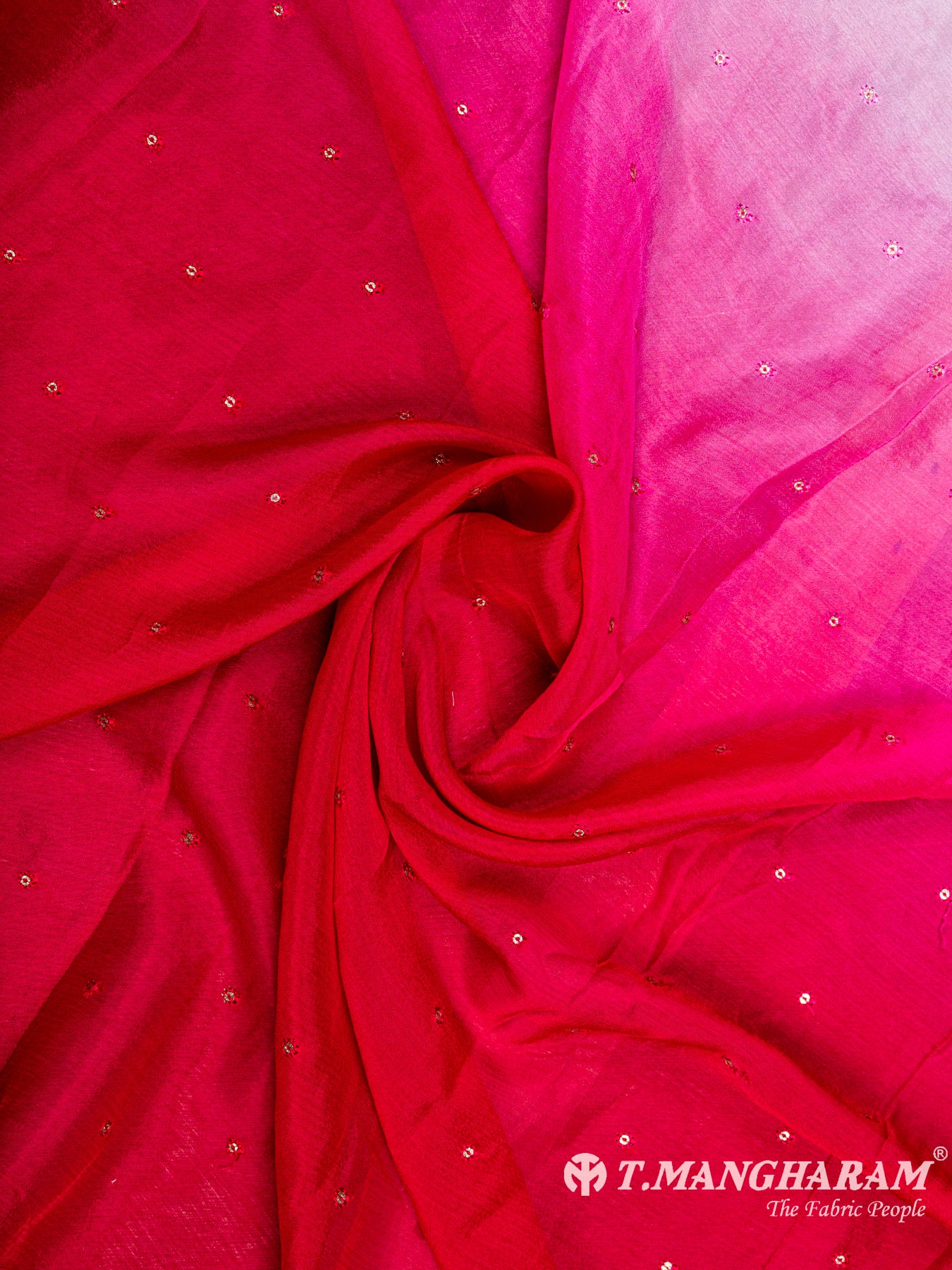 Multicolor Chinon Silk Fabric- EC5441 view-1