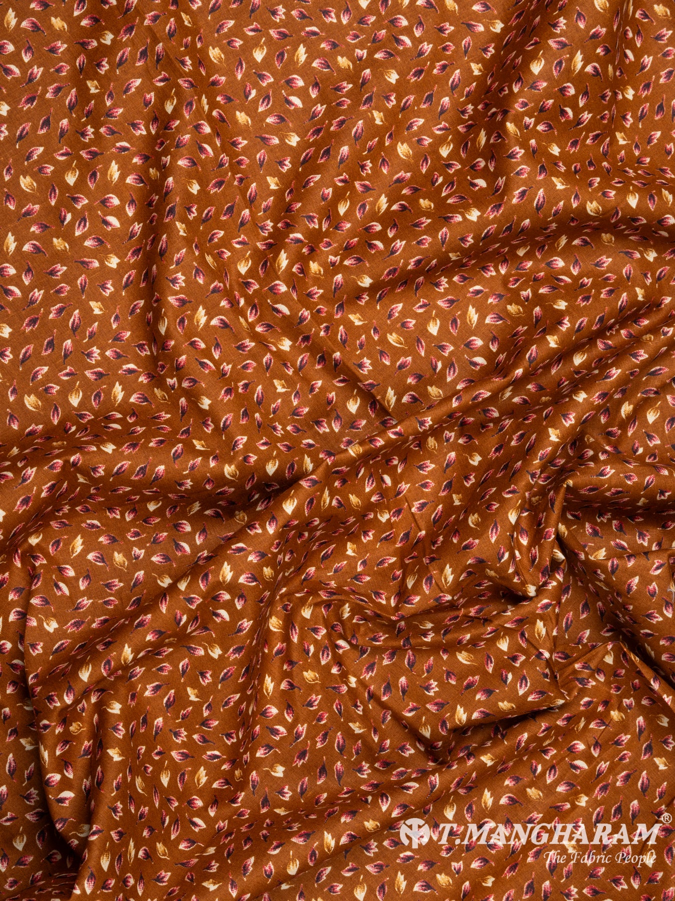 Brown Cotton Fabric - EB5014 view-4