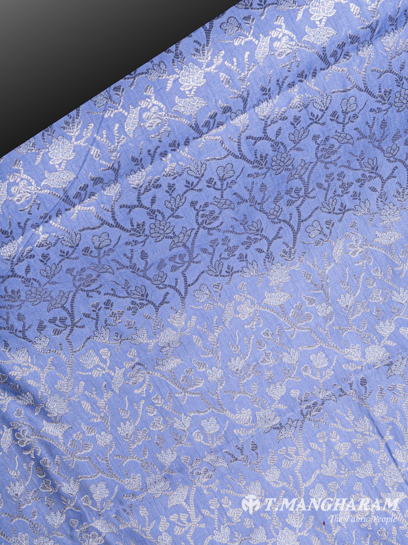 Violet Semi Banaras Fabric - EC5420 view-2