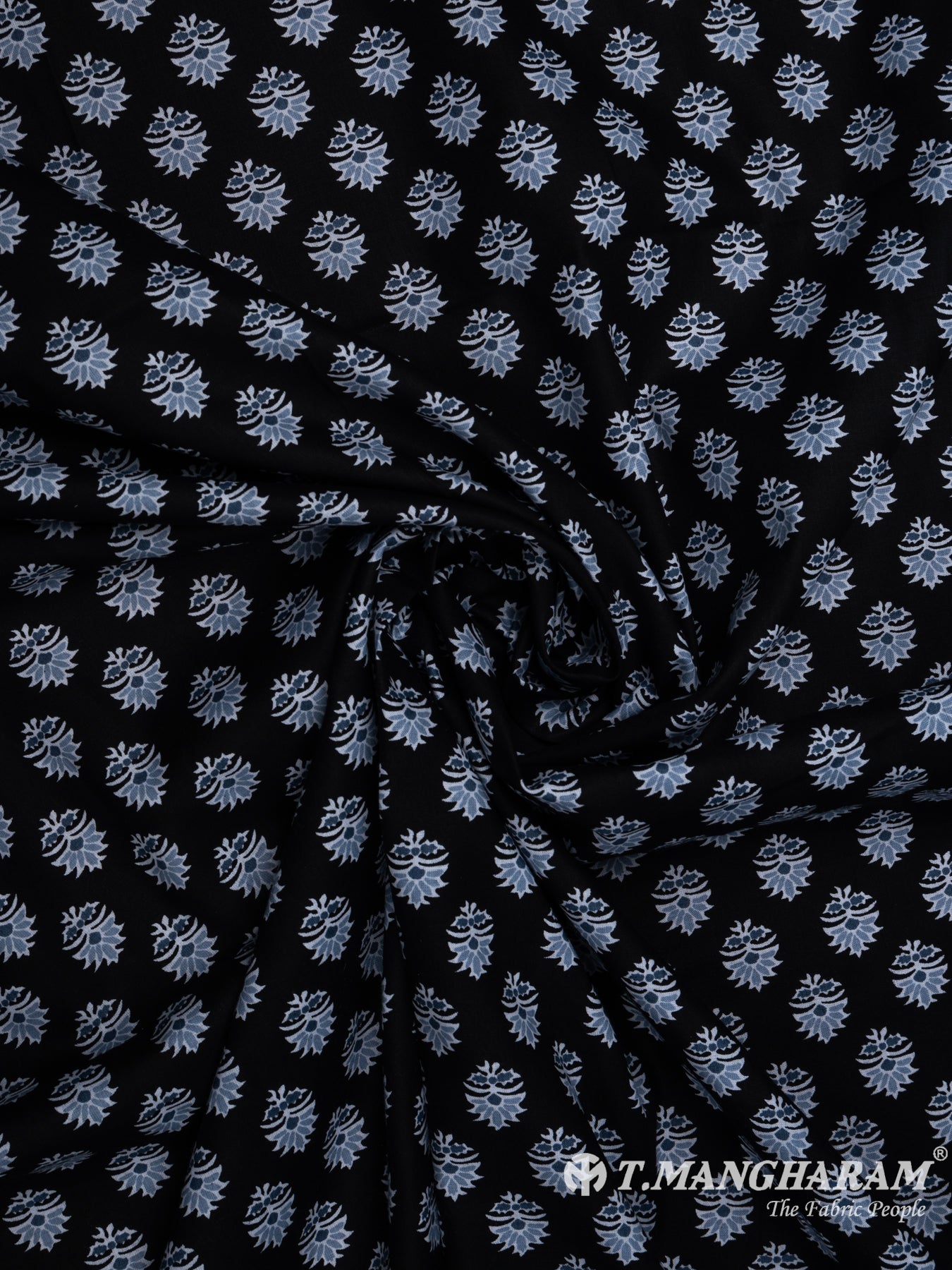 Black Cotton Fabric - EC6775 view-1