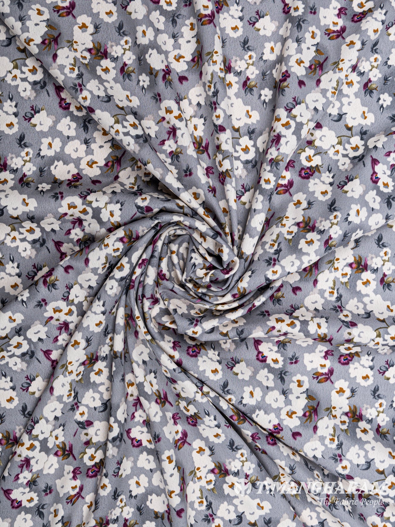 Grey Crepe Fabric - EC5464 view-1