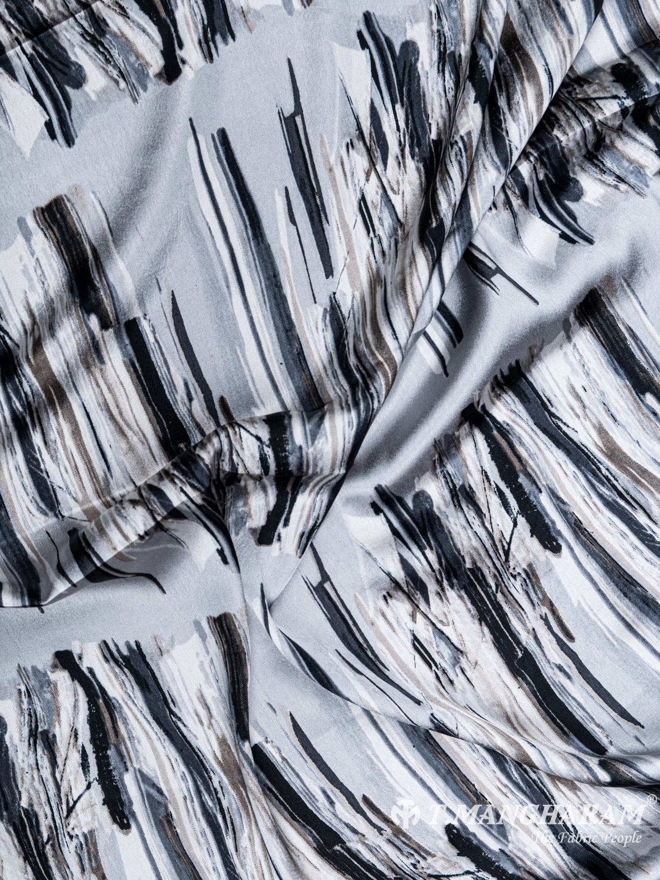 Grey Crepe Fabric - EC5481 view-4