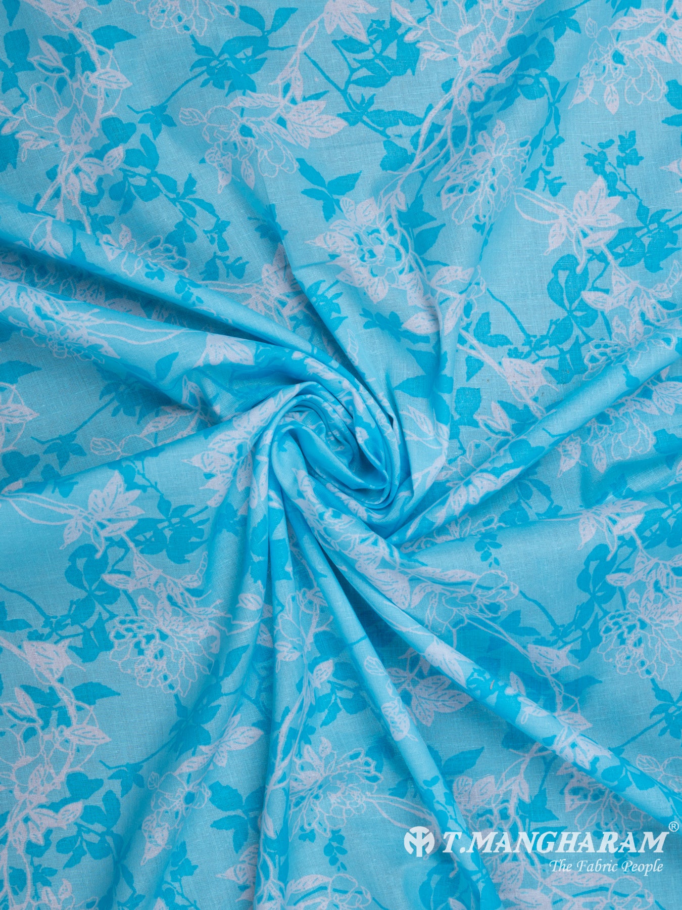 Blue Cotton Fabric - EC6757 view-1