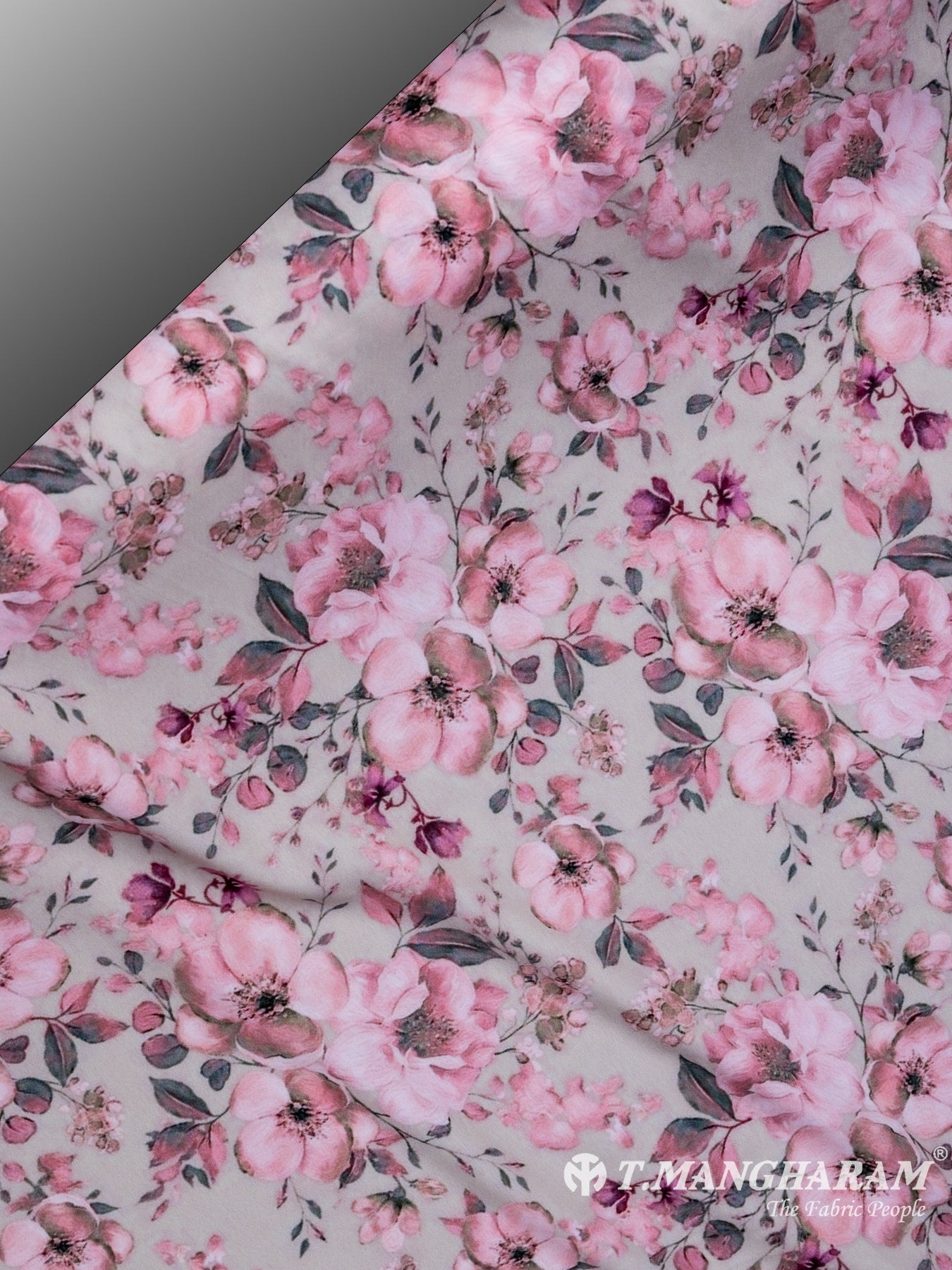 Grey Crepe Fabric - EA2314 view-2