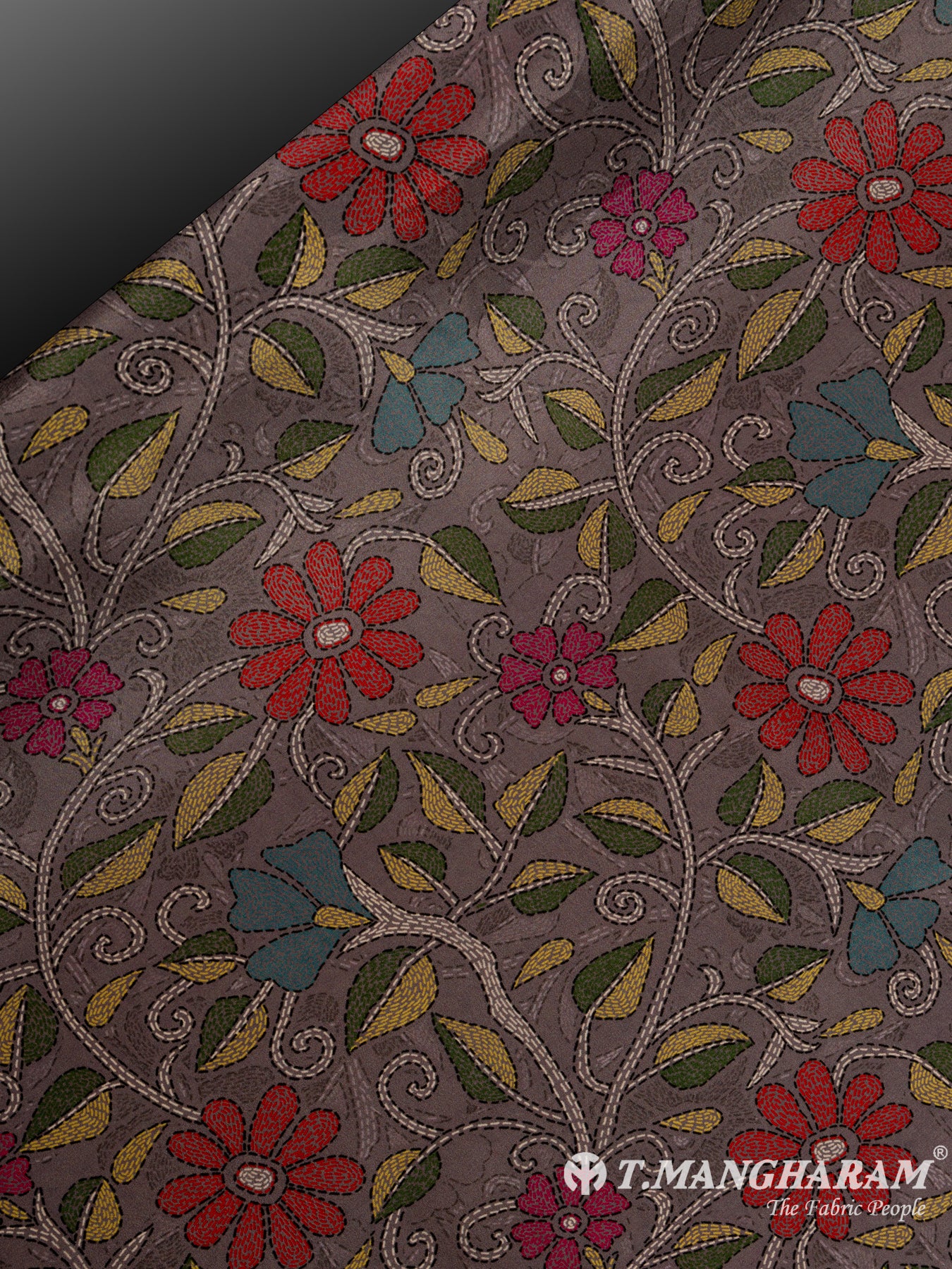 Multicolor Crepe Fabric - EB5142 view-2