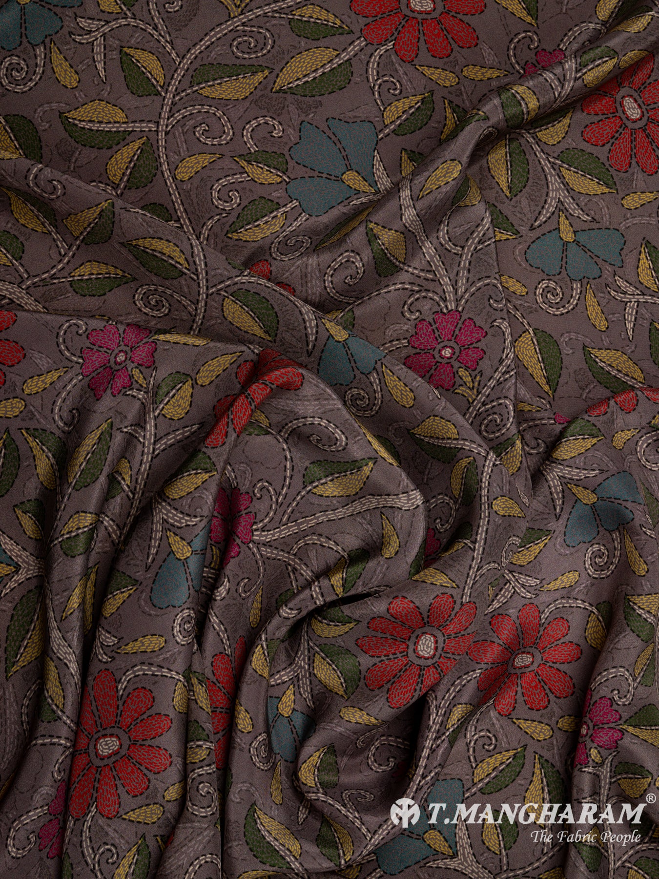 Multicolor Crepe Fabric - EB5142 view-4