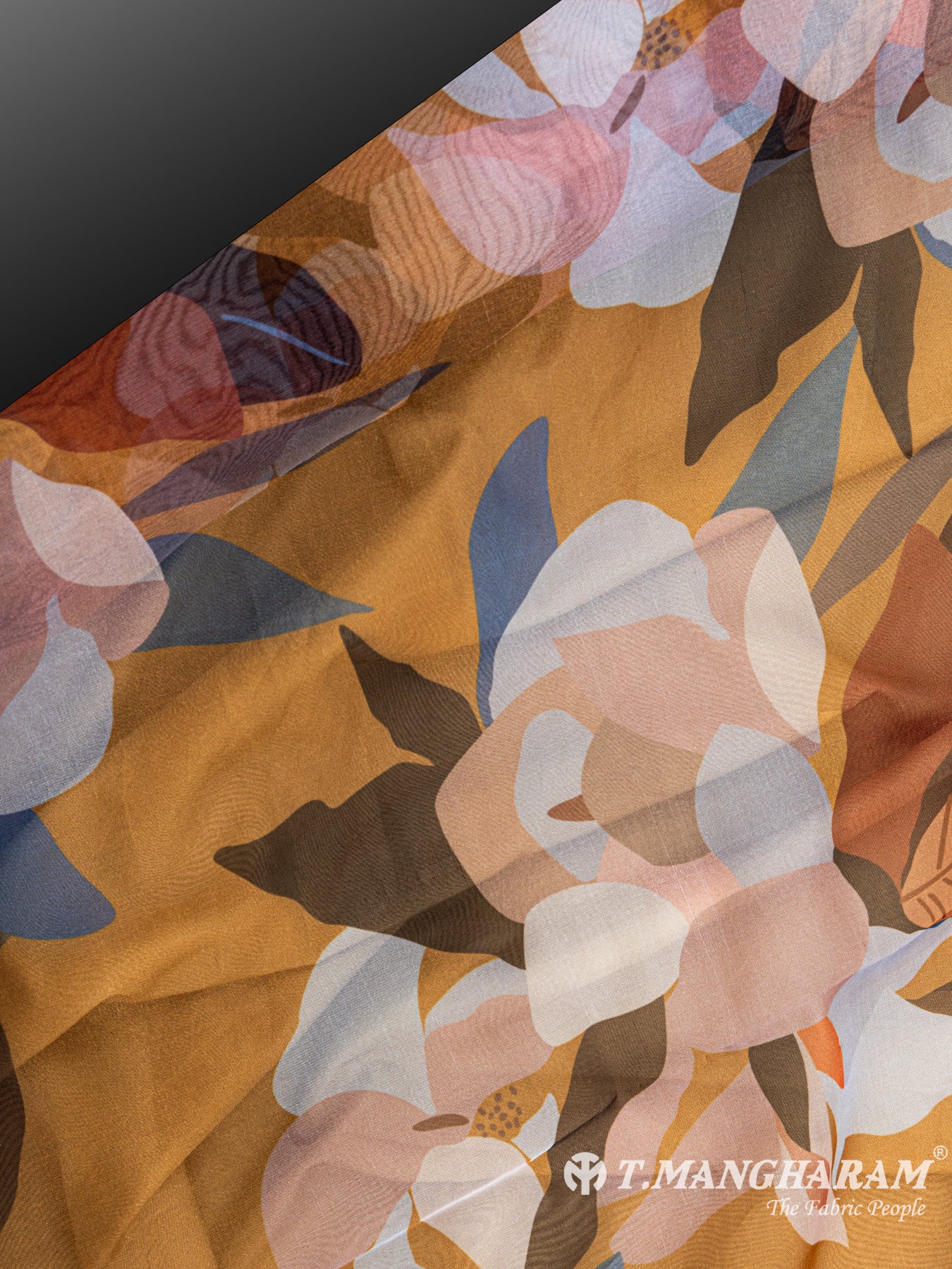 Mustard Georgette Fabric - EC5520 view-2
